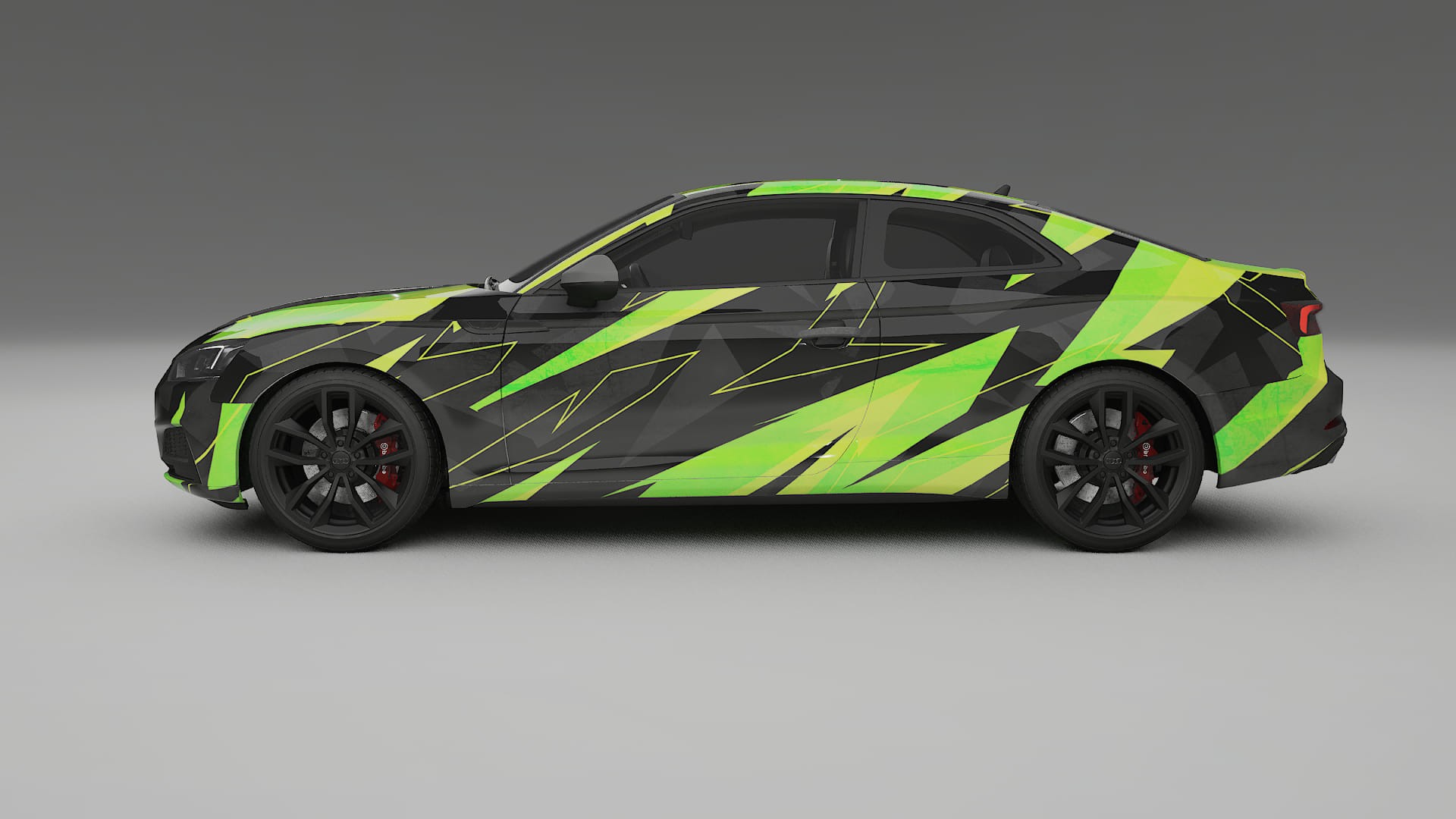 Audi S5 B9 prefacelift pre-LCI NINJA TURTLES – Designet Wrap PPF-sæt i printbart polyurethanfilm