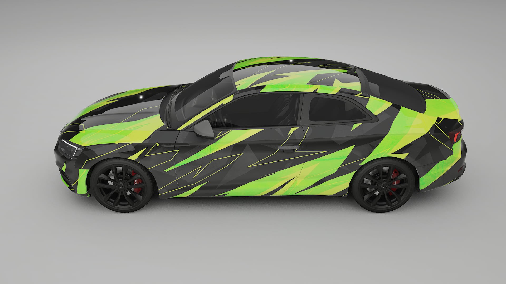 Audi S5 B9 prefacelift pre-LCI NINJA TURTLES – Designet Wrap PPF-sæt i printbart polyurethanfilm
