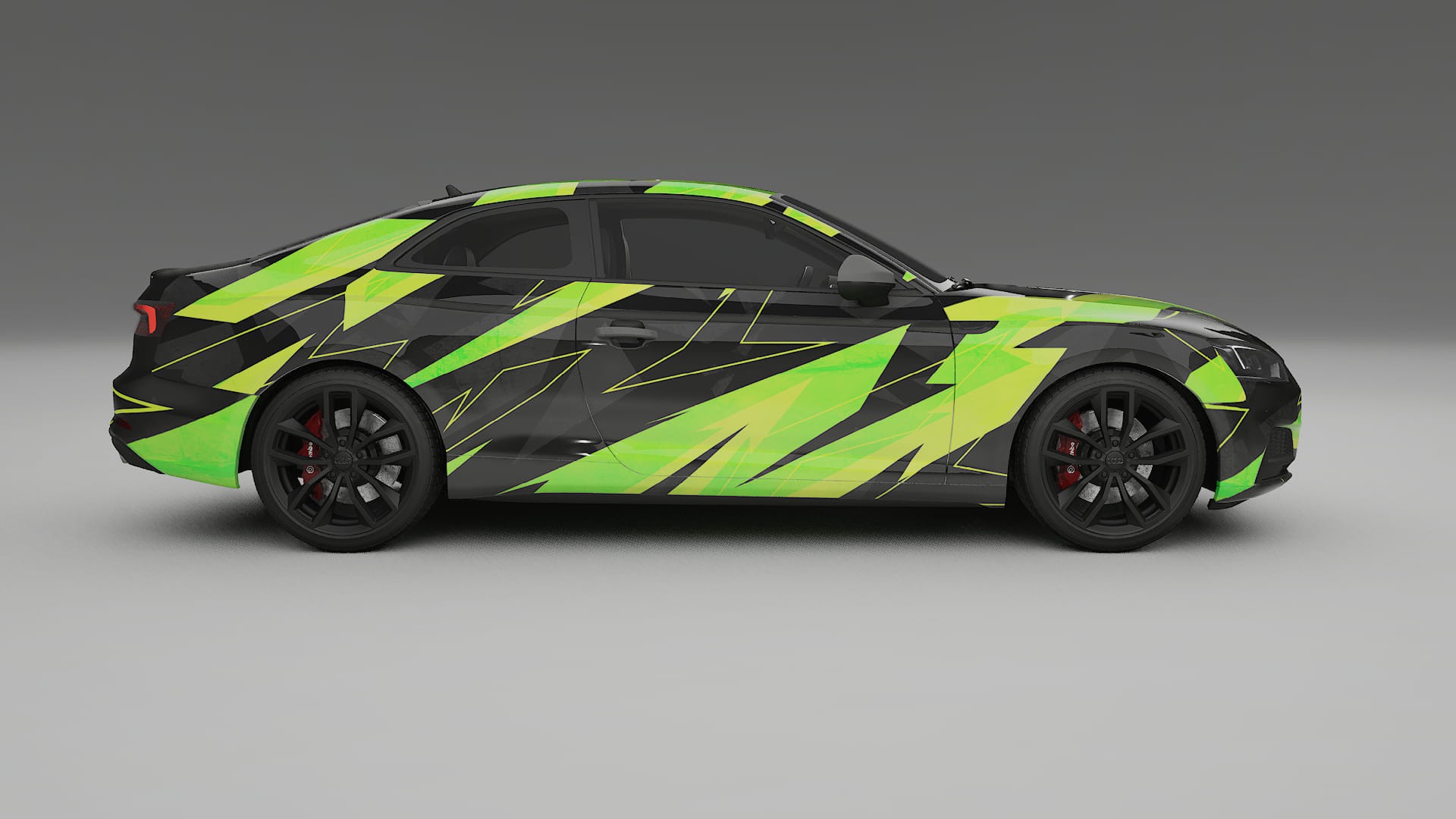 Audi S5 B9 prefacelift pre-LCI NINJA TURTLES – Designet Wrap PPF-sæt i printbart polyurethanfilm
