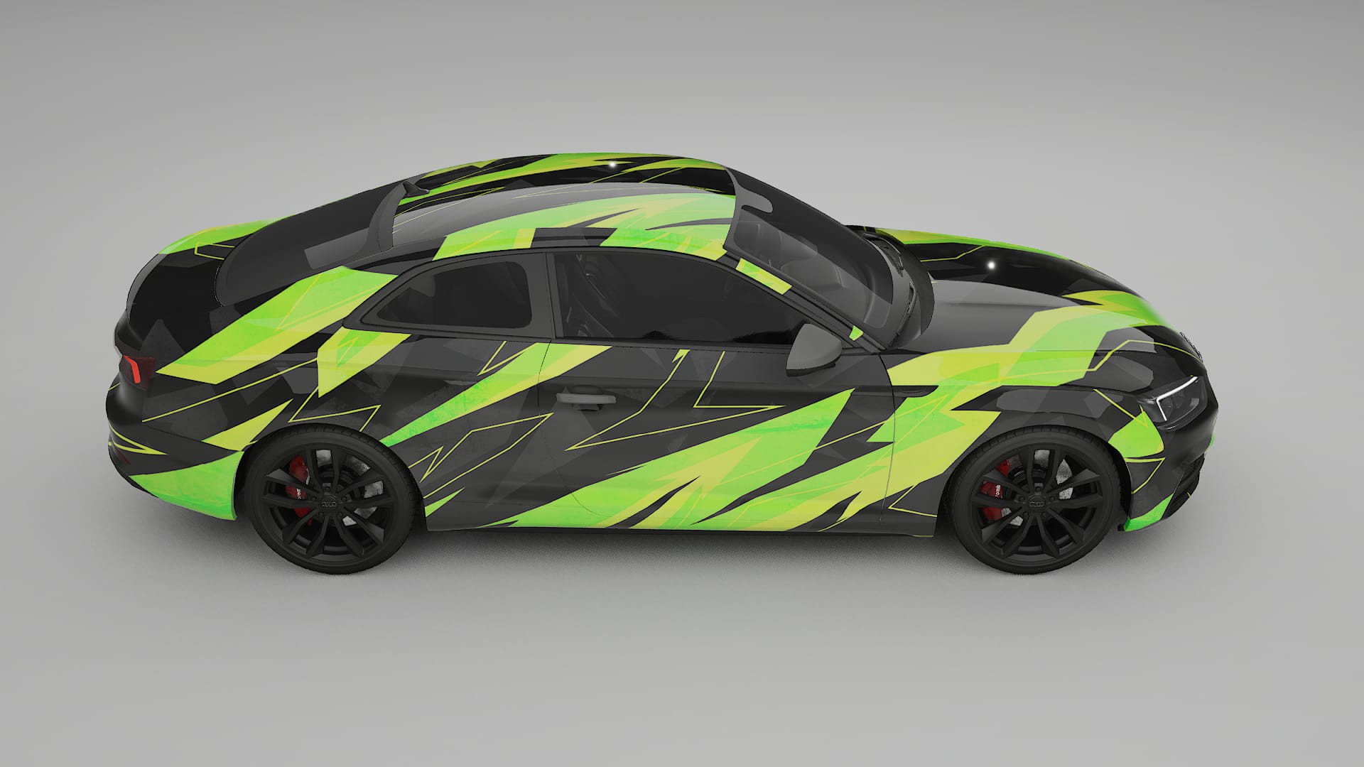 Audi S5 B9 prefacelift pre-LCI NINJA TURTLES – Designet Wrap PPF-sæt i printbart polyurethanfilm