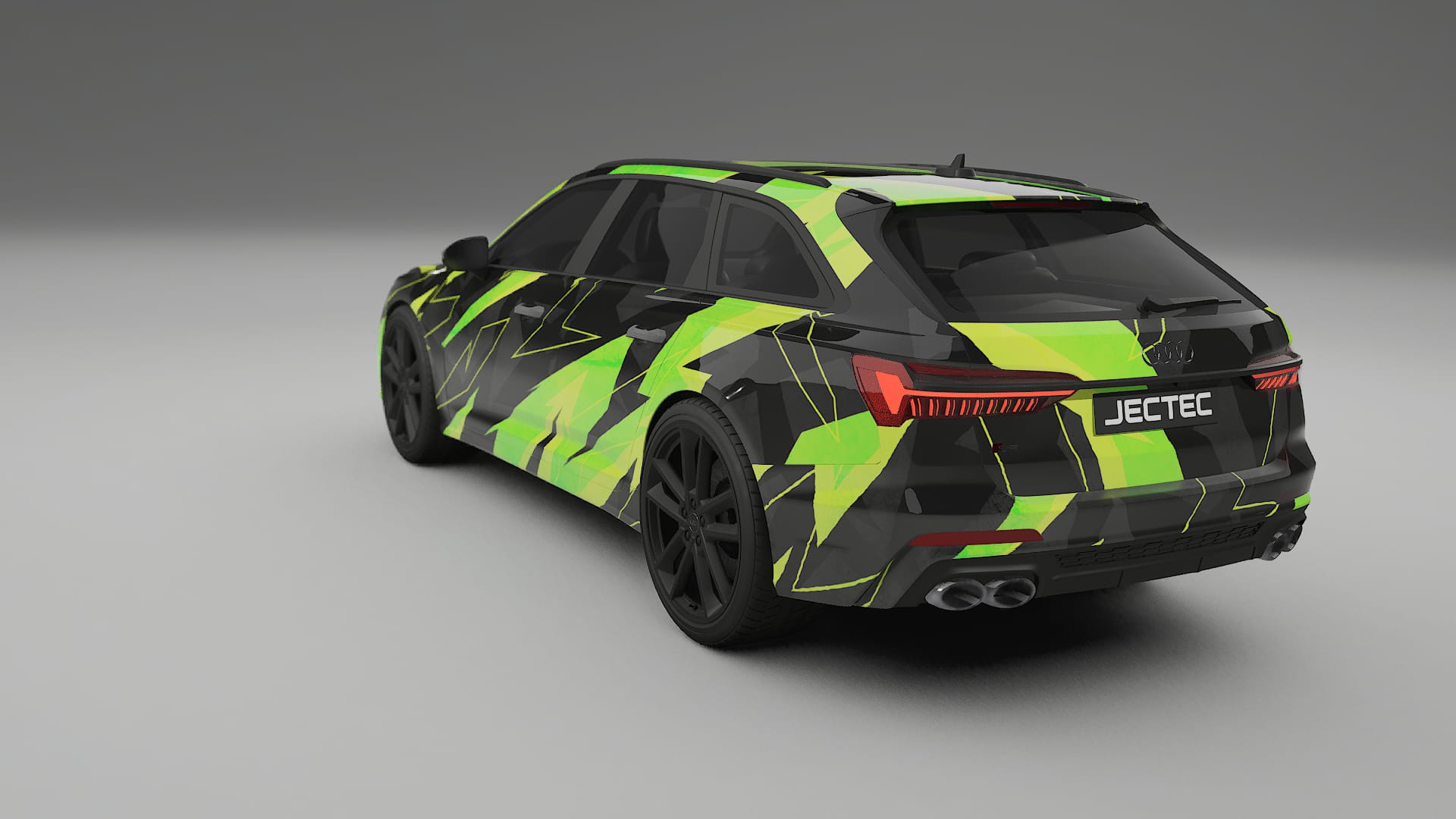 Audi S6 Avant prefacelift pre-LCI C8 NINJA TURTLES – Designet Wrap PPF-sæt i printbart polyurethanfilm