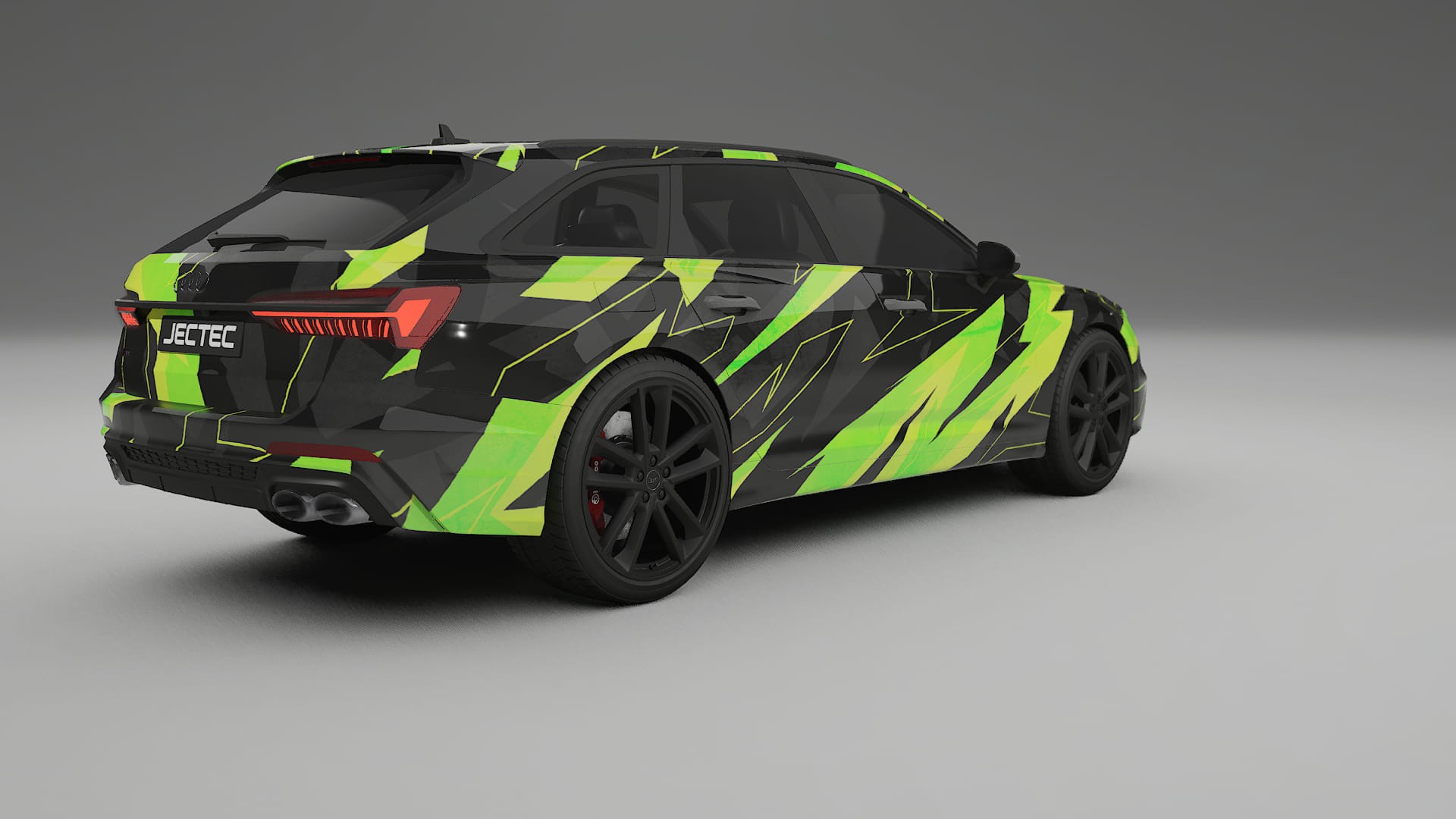 Audi S6 Avant prefacelift pre-LCI C8 NINJA TURTLES – Designet Wrap PPF-sæt i printbart polyurethanfilm