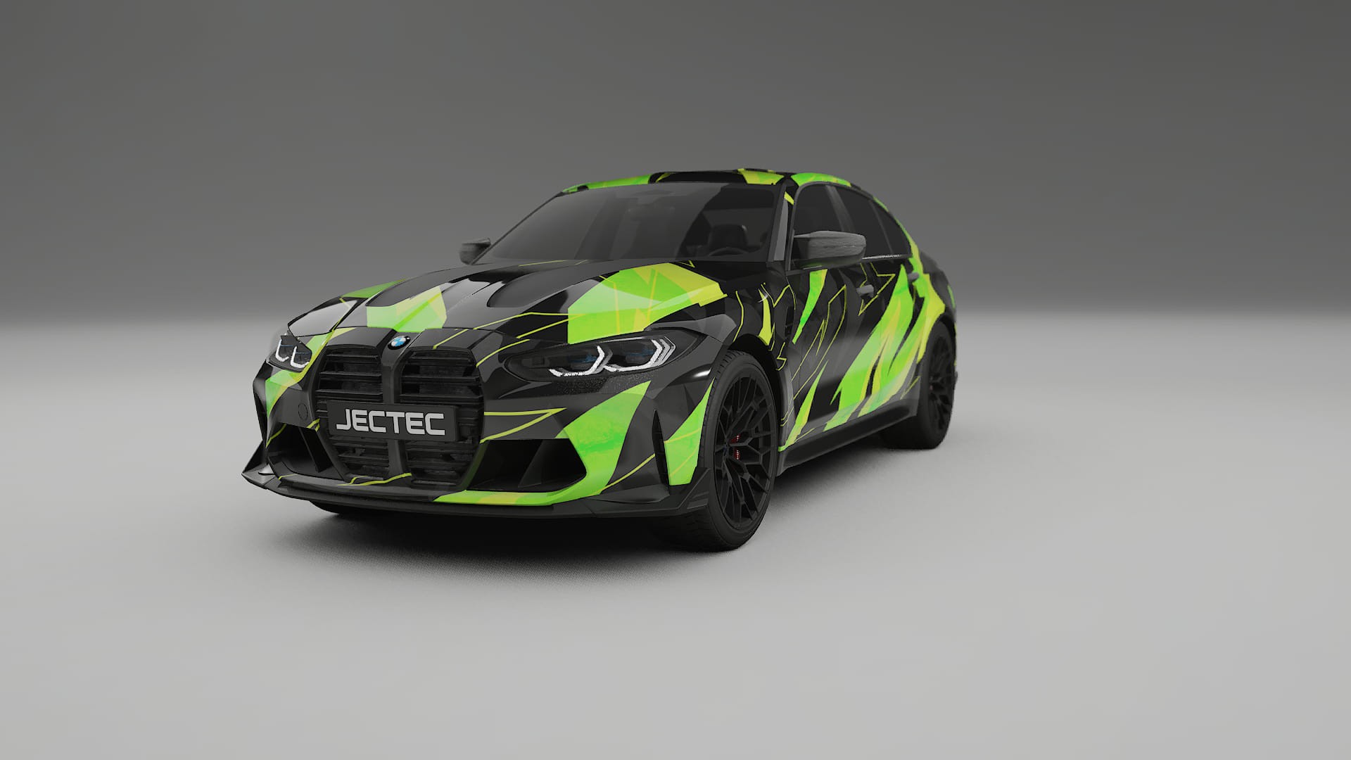 BMW M3 G80 Competition CS NINJA TURTLES – Designet Wrap PPF-sæt i printbart polyurethanfilm