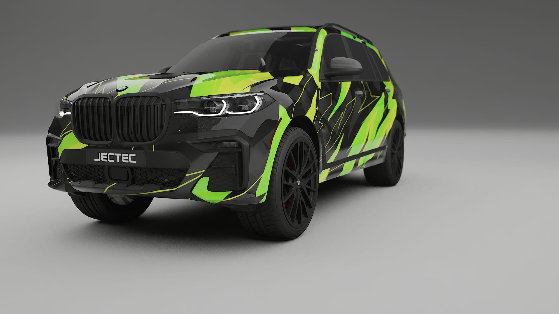 BMW X7 M G07 NINJA TURTLES – Designet Wrap PPF-sæt i printbart polyurethanfilm