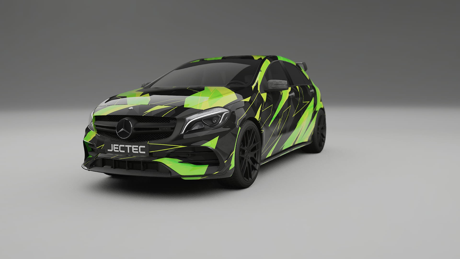 Mercedes A45 AMG W176 NINJA TURTLES – Designet Wrap PPF-sæt i printbart polyurethanfilm