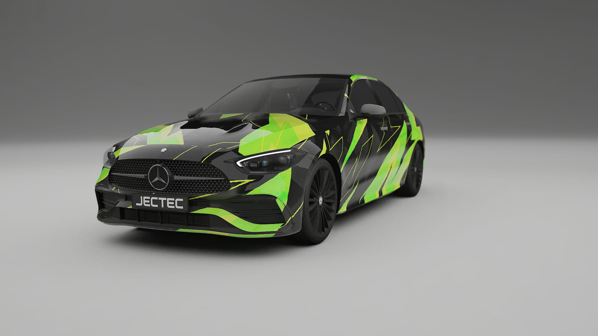 Mercedes C-class W206 NINJA TURTLES – Designet Wrap PPF-sæt i printbart polyurethanfilm