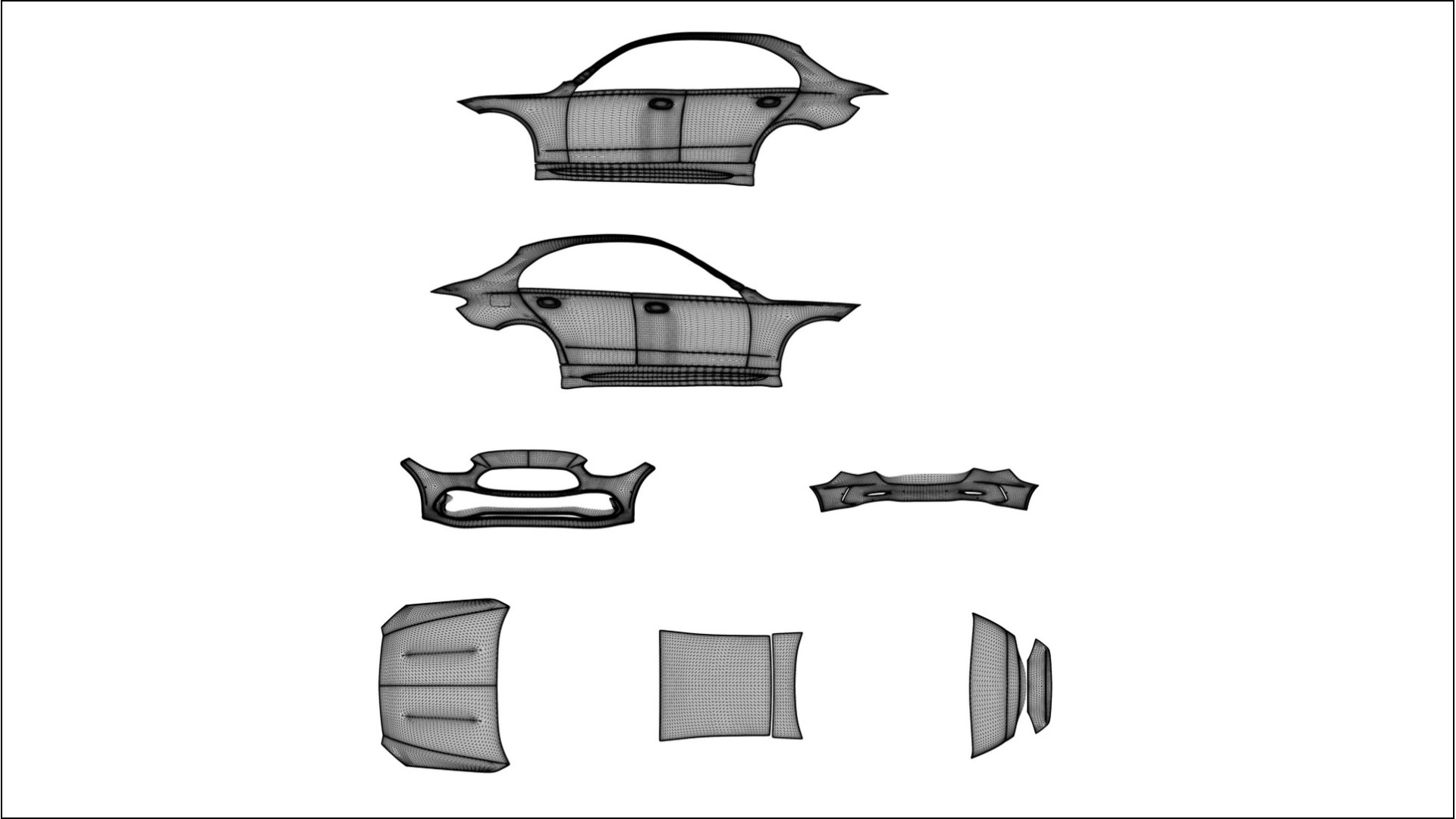 Mercedes C-class W206 NINJA TURTLES – Designet Wrap PPF-sæt i printbart polyurethanfilm 2