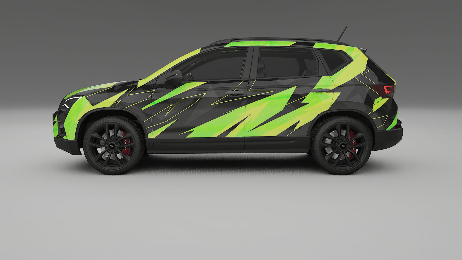 Seat Ateca KH7 NINJA TURTLES – Designet Wrap PPF-sæt i printbart polyurethanfilm