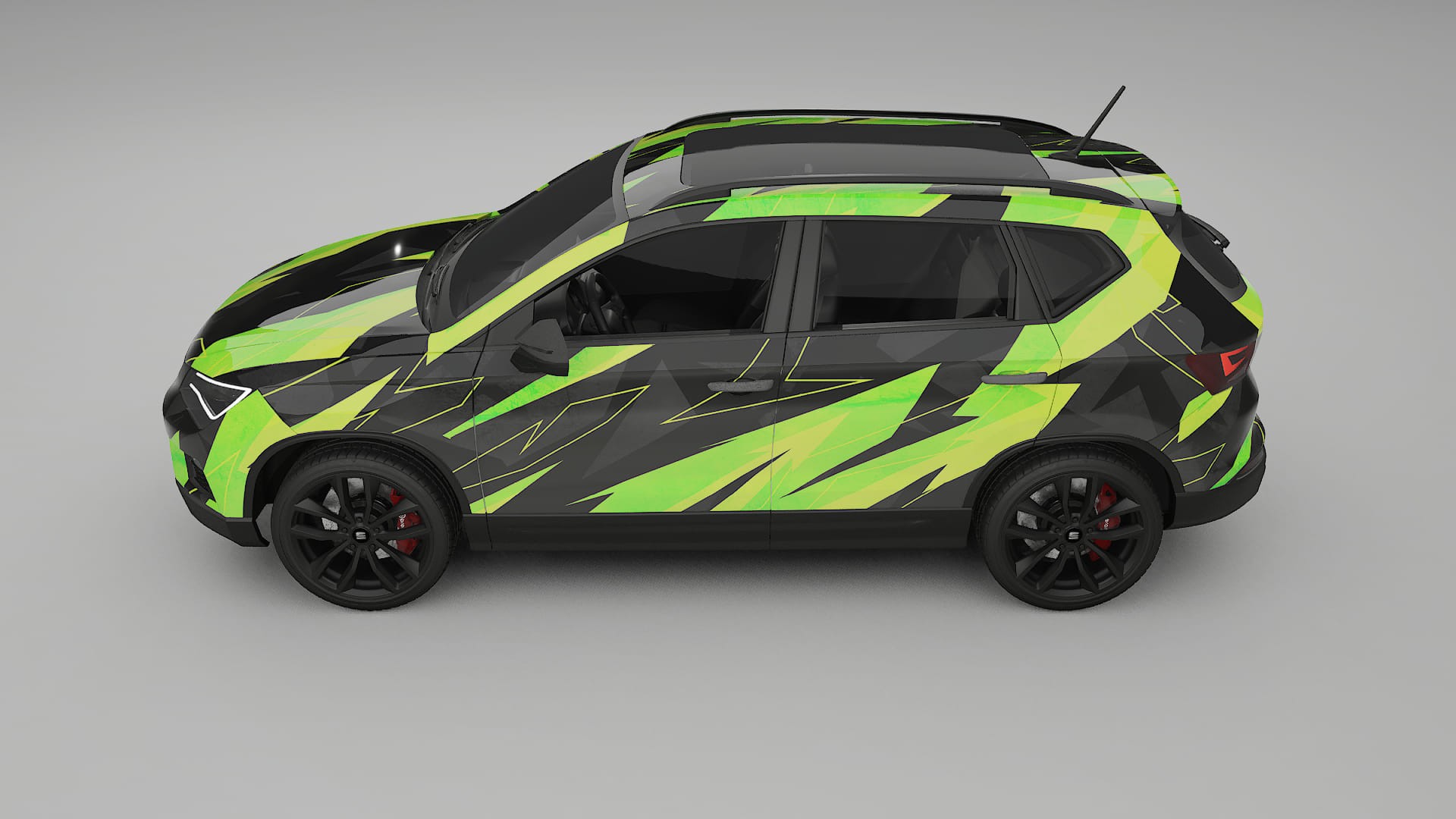 Seat Ateca KH7 NINJA TURTLES – Designet Wrap PPF-sæt i printbart polyurethanfilm