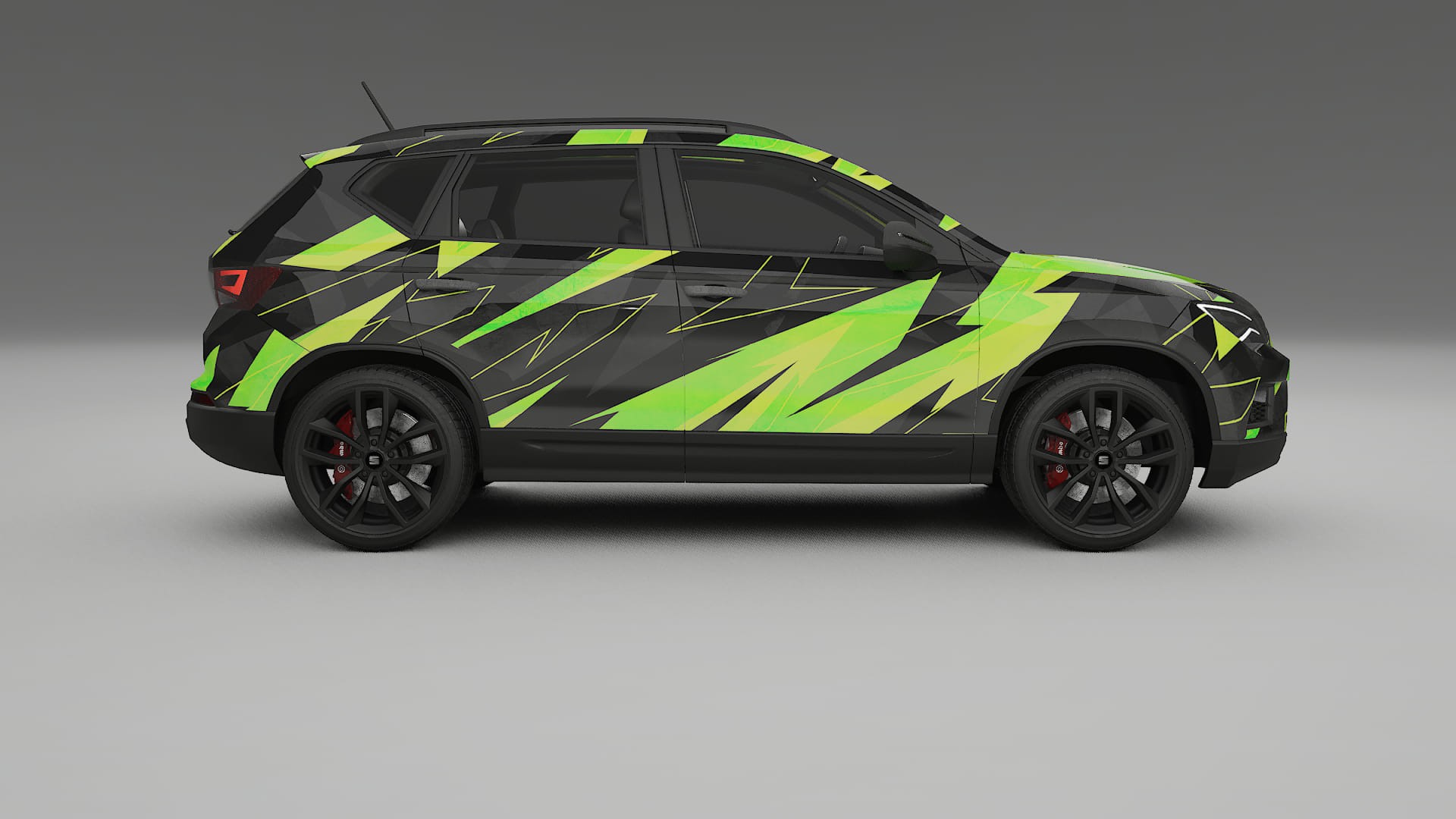Seat Ateca KH7 NINJA TURTLES – Designet Wrap PPF-sæt i printbart polyurethanfilm