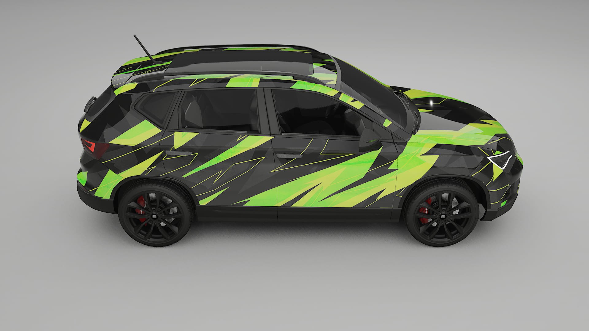 Seat Ateca KH7 NINJA TURTLES – Designet Wrap PPF-sæt i printbart polyurethanfilm
