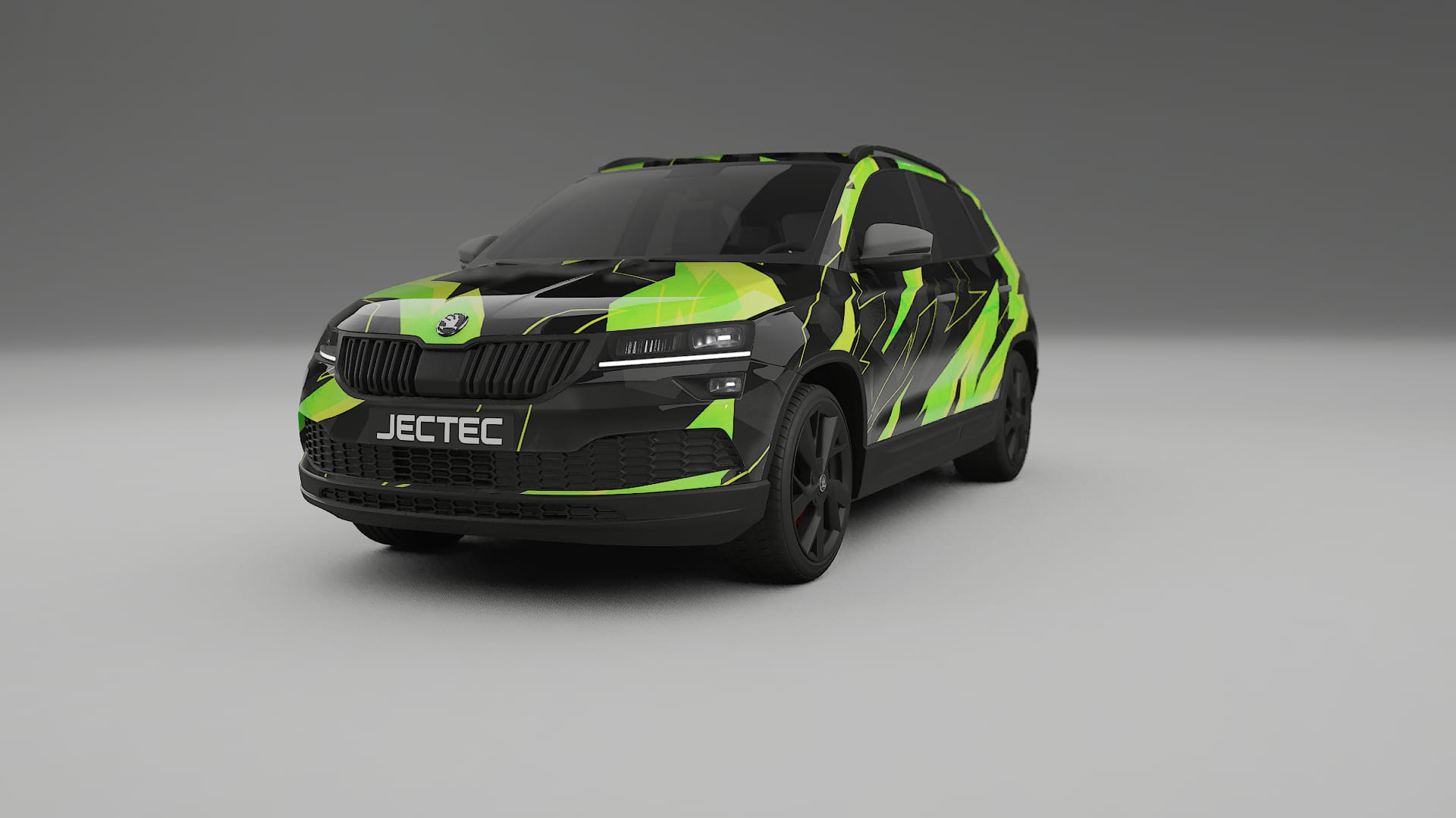 Škoda Karoq NU7 NINJA TURTLES – Designet Wrap PPF-sæt i printbart polyurethanfilm
