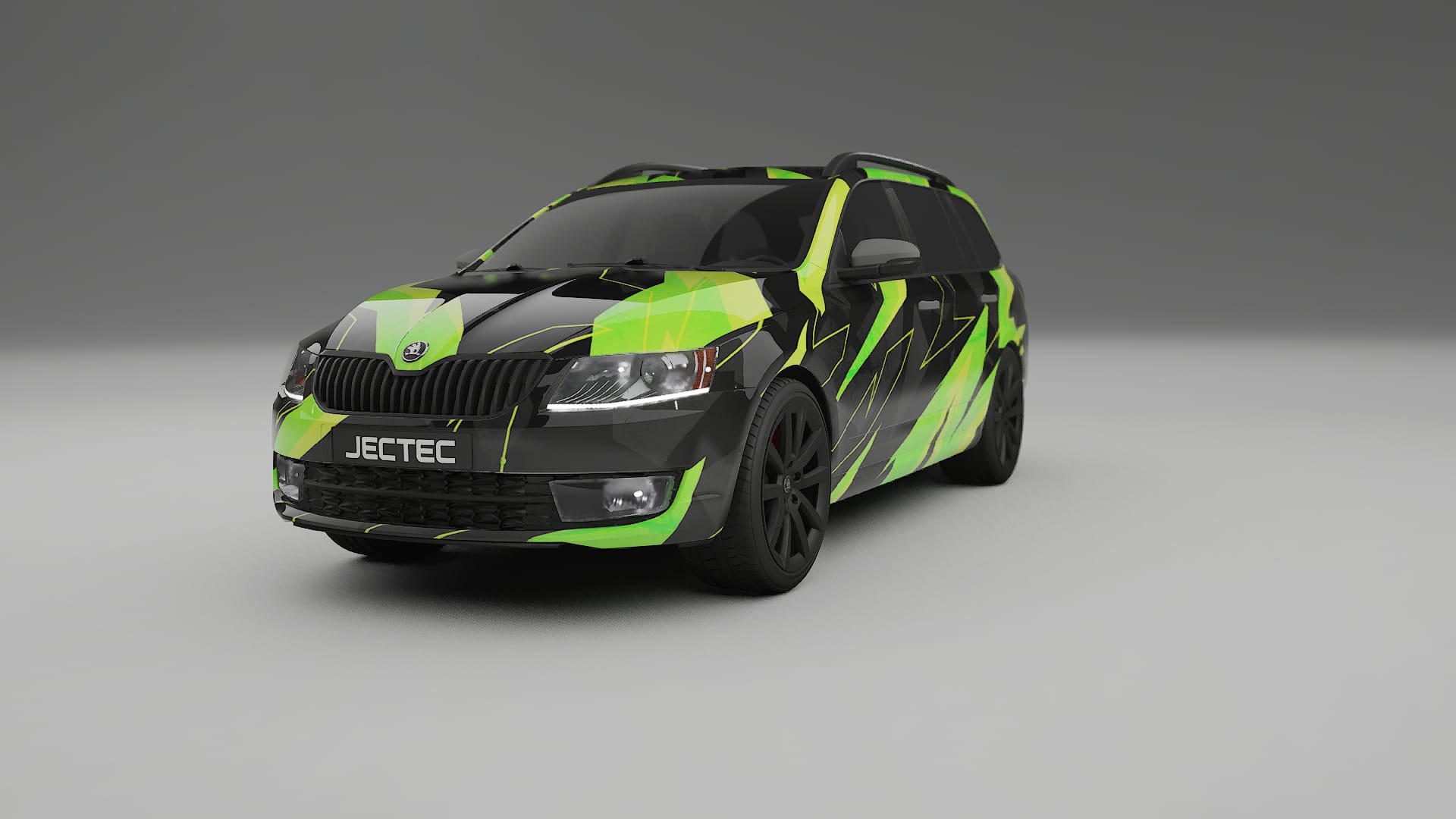 Škoda Octavia combi 5E NINJA TURTLES – Designet Wrap PPF-sæt i printbart polyurethanfilm