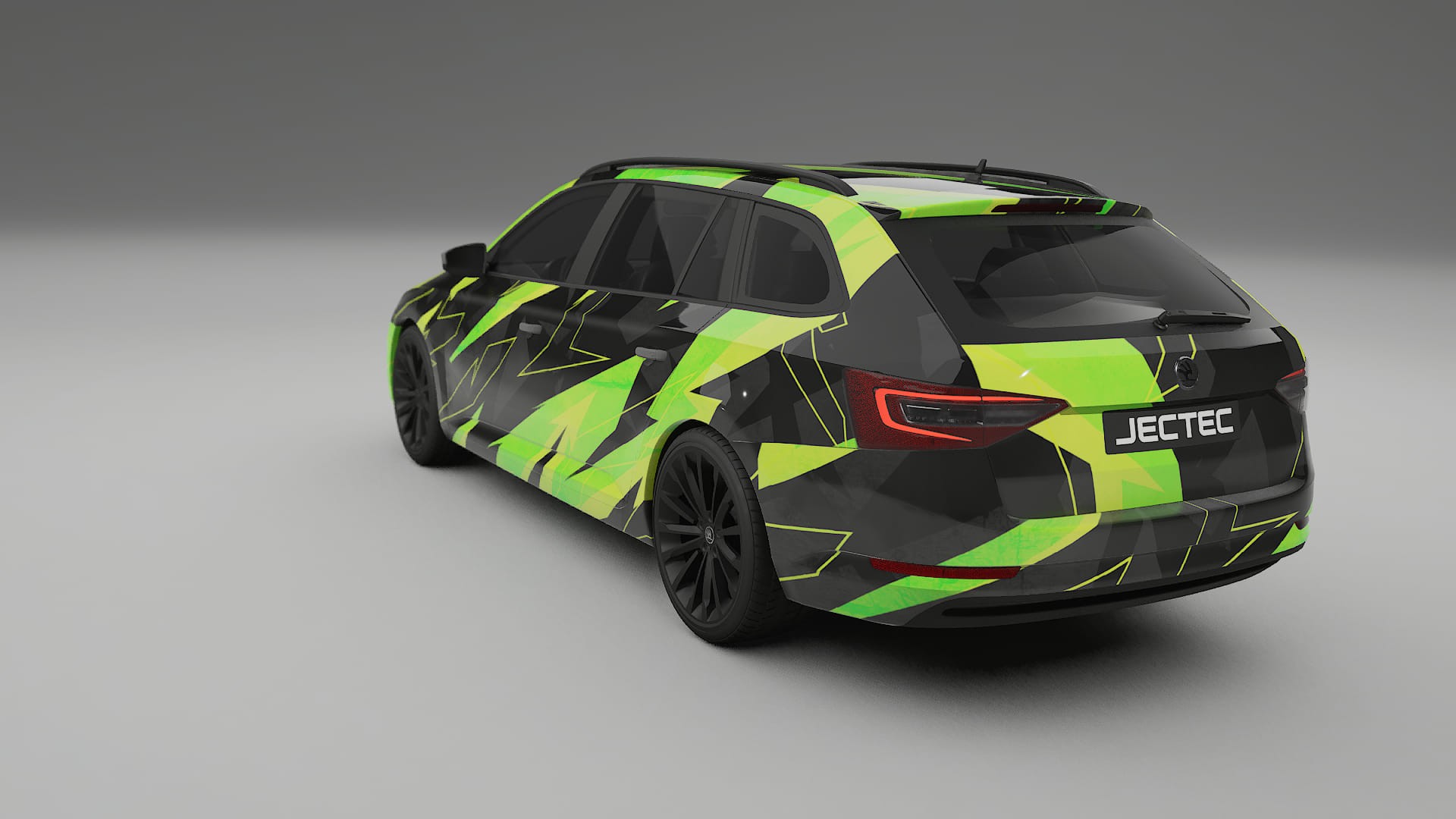 Škoda Superb B8 NINJA TURTLES – Designet Wrap PPF-sæt i printbart polyurethanfilm