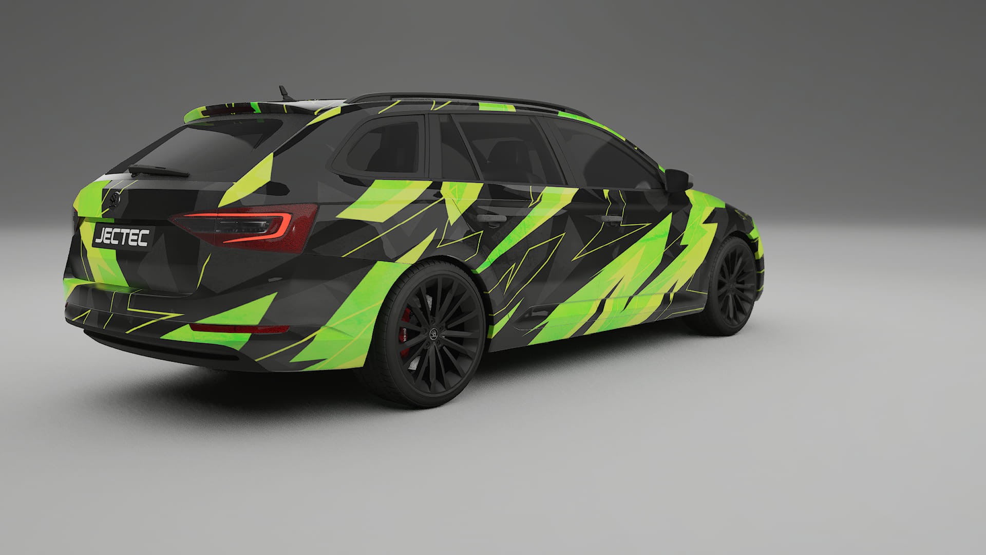 Škoda Superb B8 NINJA TURTLES – Designet Wrap PPF-sæt i printbart polyurethanfilm