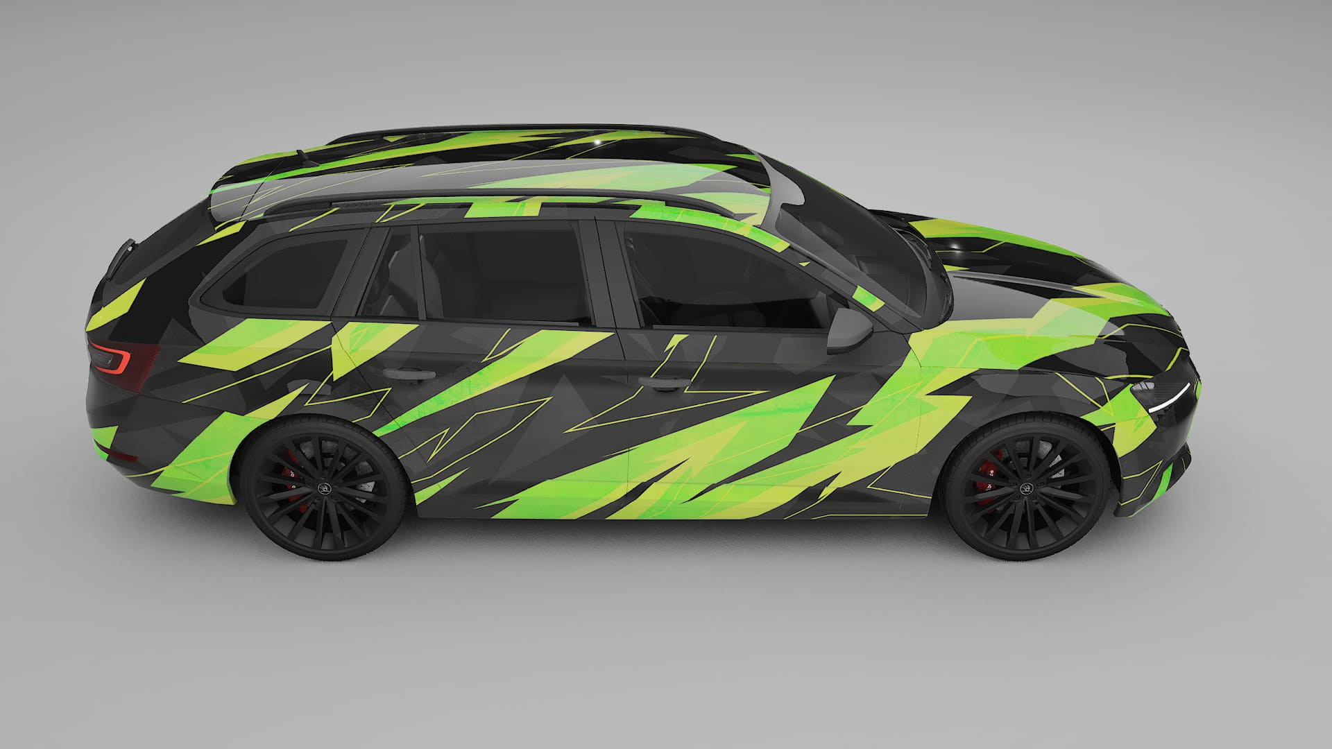 Škoda Superb B8 NINJA TURTLES – Designet Wrap PPF-sæt i printbart polyurethanfilm