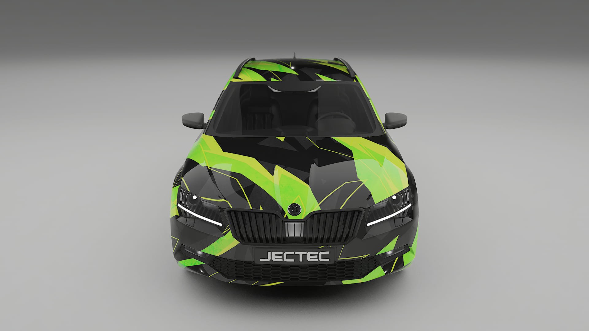 Škoda Superb B8 NINJA TURTLES – Designet Wrap PPF-sæt i printbart polyurethanfilm