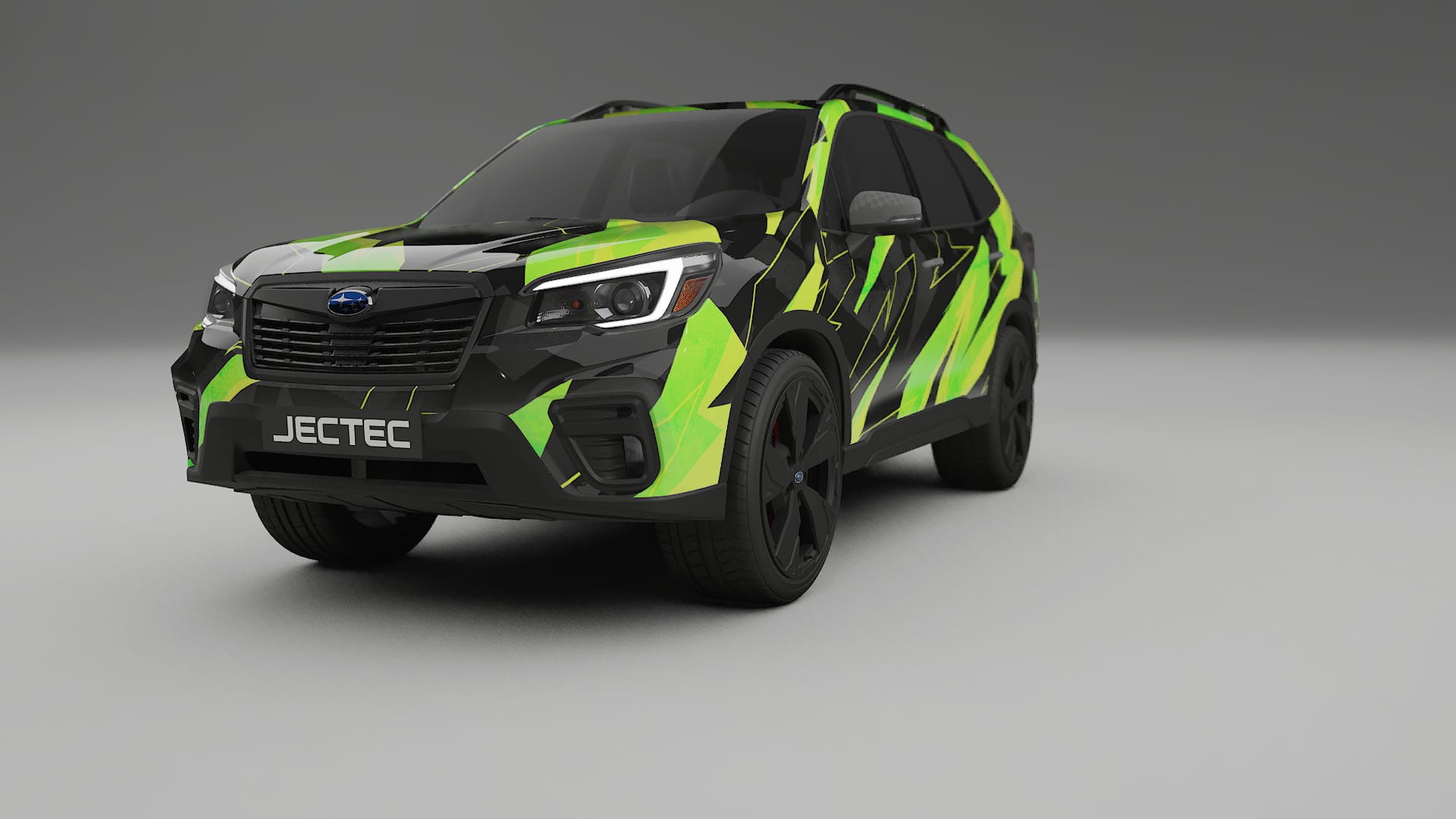 Subaru Forester V SK prefacelift pre-LCI NINJA TURTLES – Designet Wrap PPF-sæt i printbart polyurethanfilm