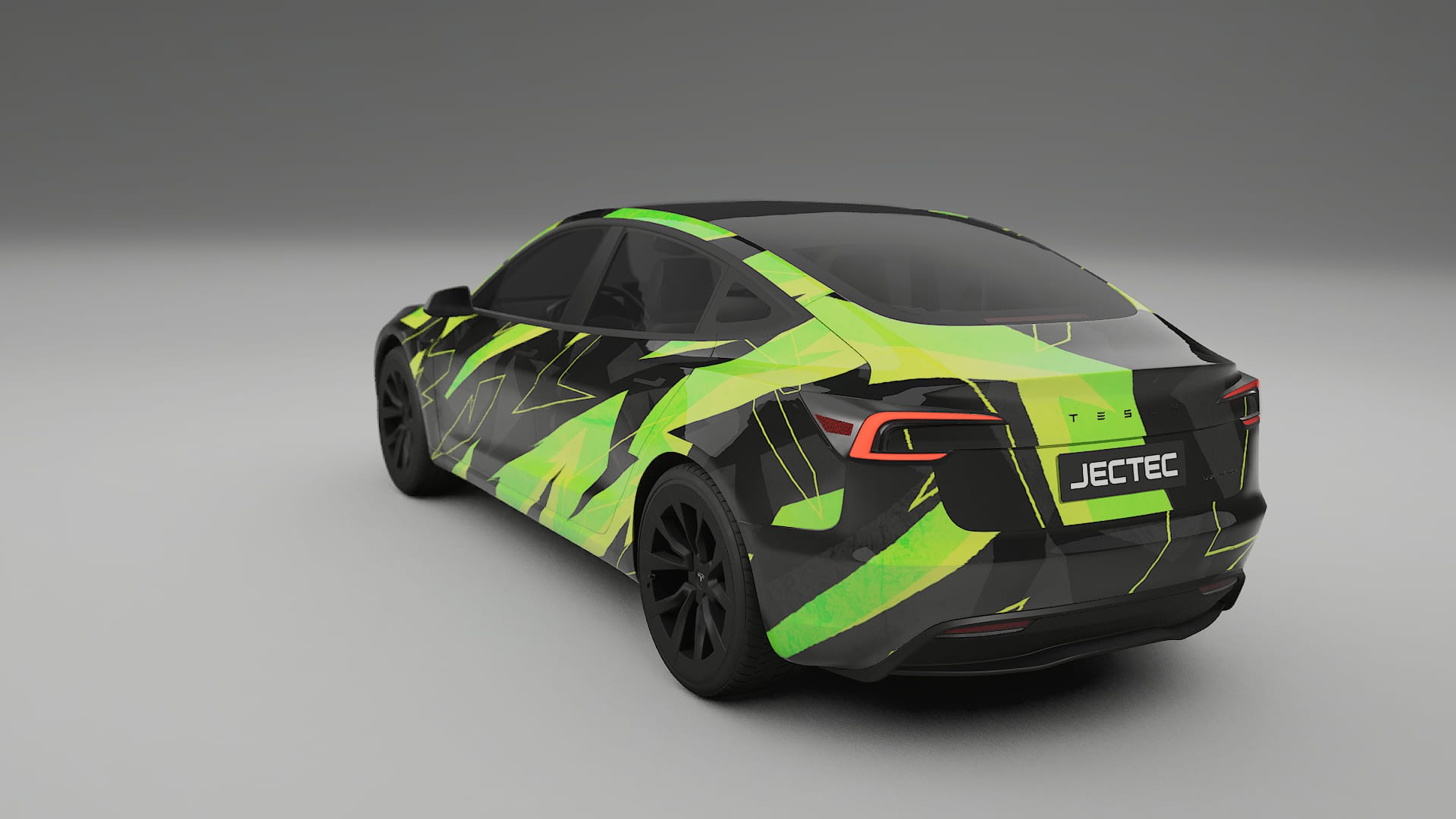 Tesla Model 3 Highland NINJA TURTLES – Designet Wrap PPF-sæt i printbart polyurethanfilm