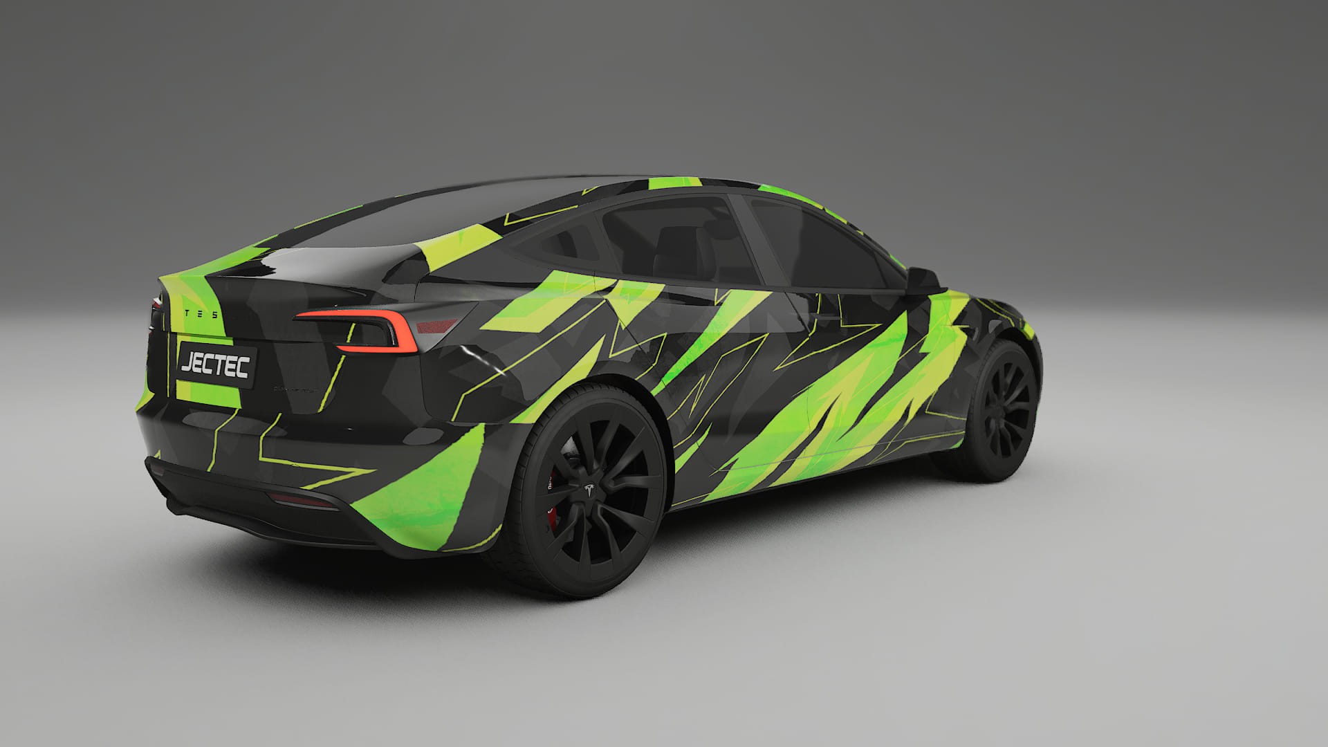 Tesla Model 3 Highland NINJA TURTLES – Designet Wrap PPF-sæt i printbart polyurethanfilm