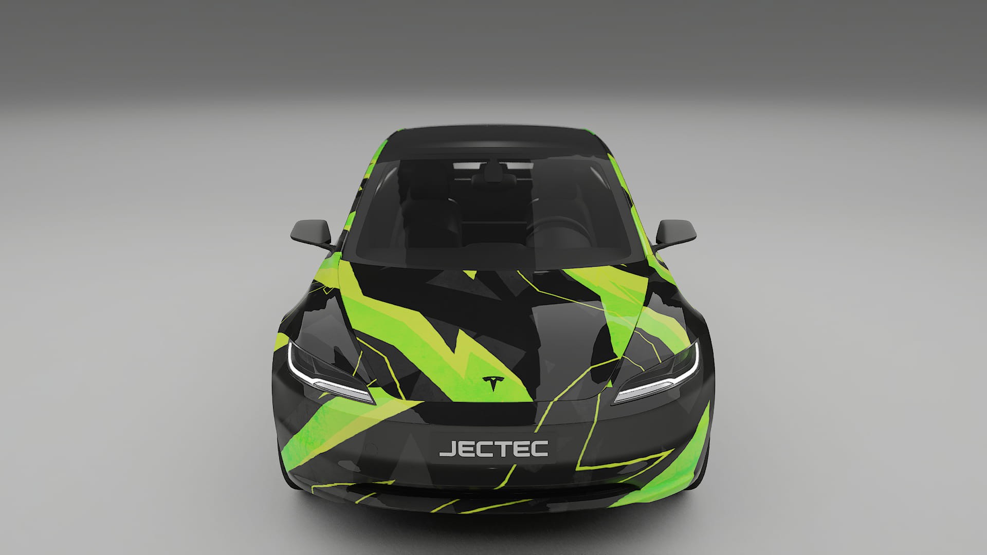 Tesla Model 3 Highland NINJA TURTLES – Designet Wrap PPF-sæt i printbart polyurethanfilm
