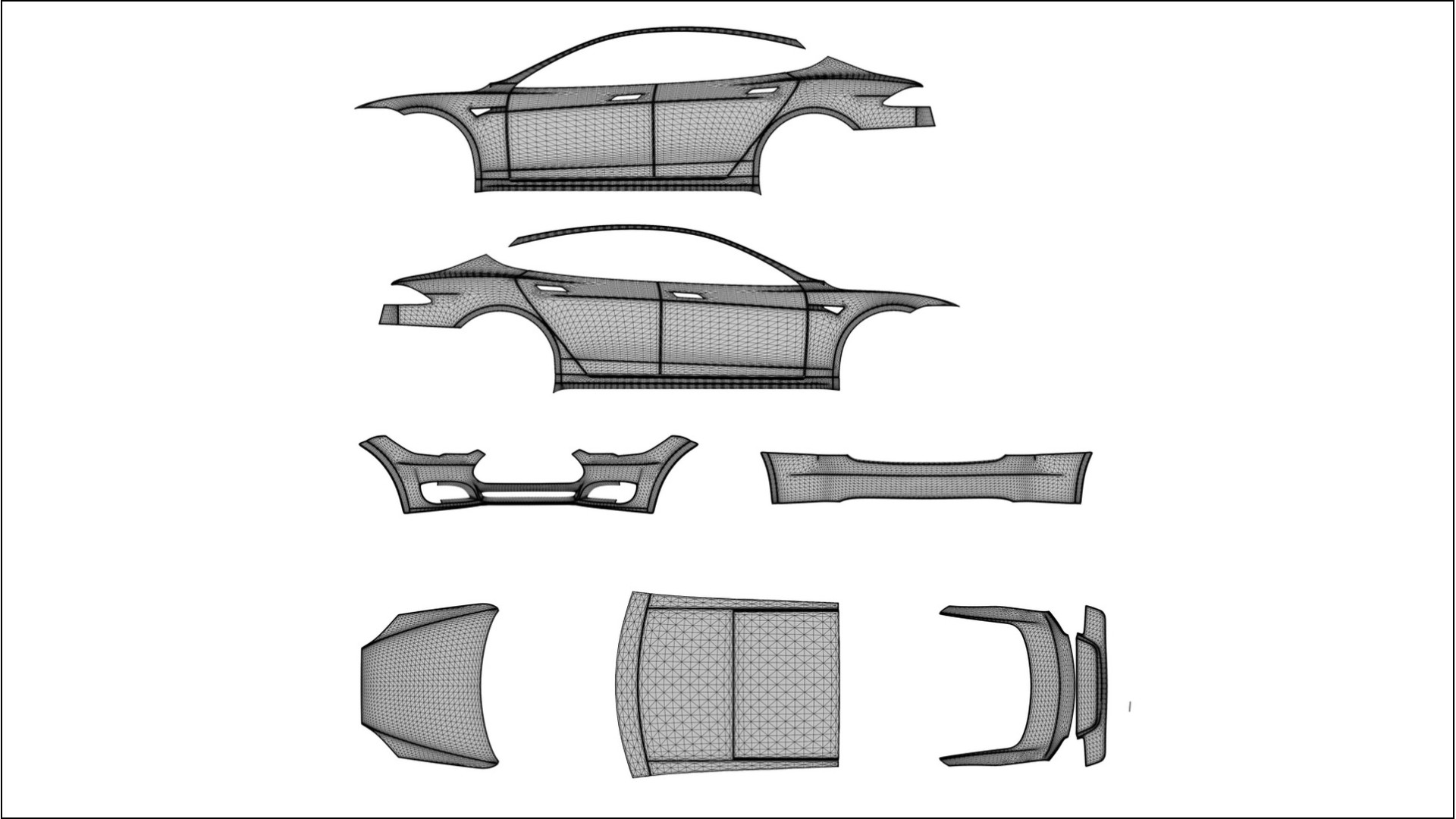 Tesla Model-S NINJA TURTLES – Designet Wrap PPF-sæt i printbart polyurethanfilm 2