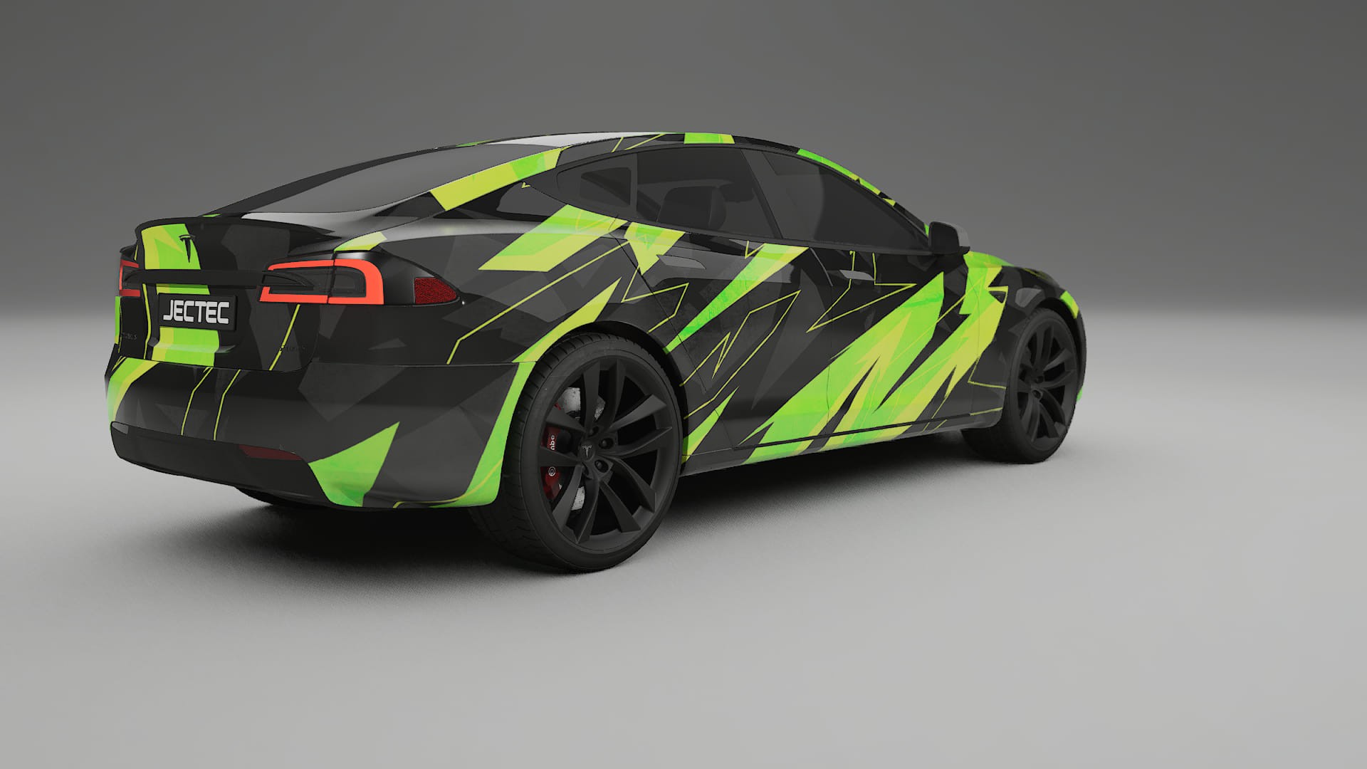 Tesla Model-S Refresh NINJA TURTLES – Designet Wrap PPF-sæt i printbart polyurethanfilm