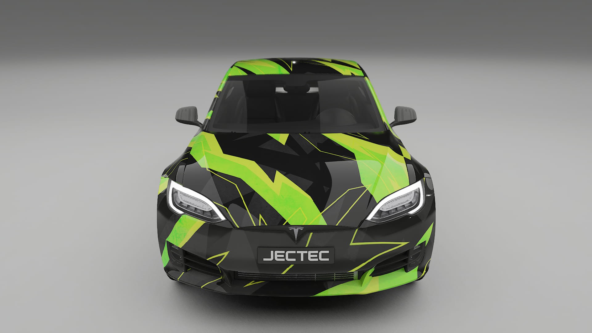 Tesla Model-S Refresh NINJA TURTLES – Designet Wrap PPF-sæt i printbart polyurethanfilm