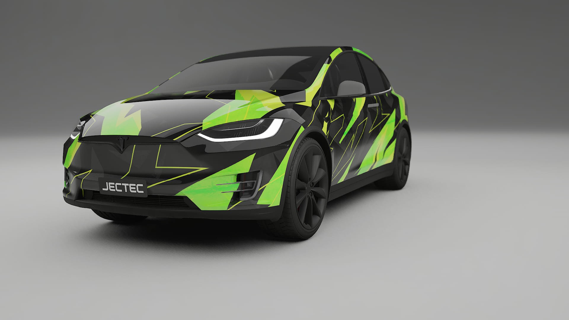 Tesla Model X NINJA TURTLES – Designet Wrap PPF-sæt i printbart polyurethanfilm