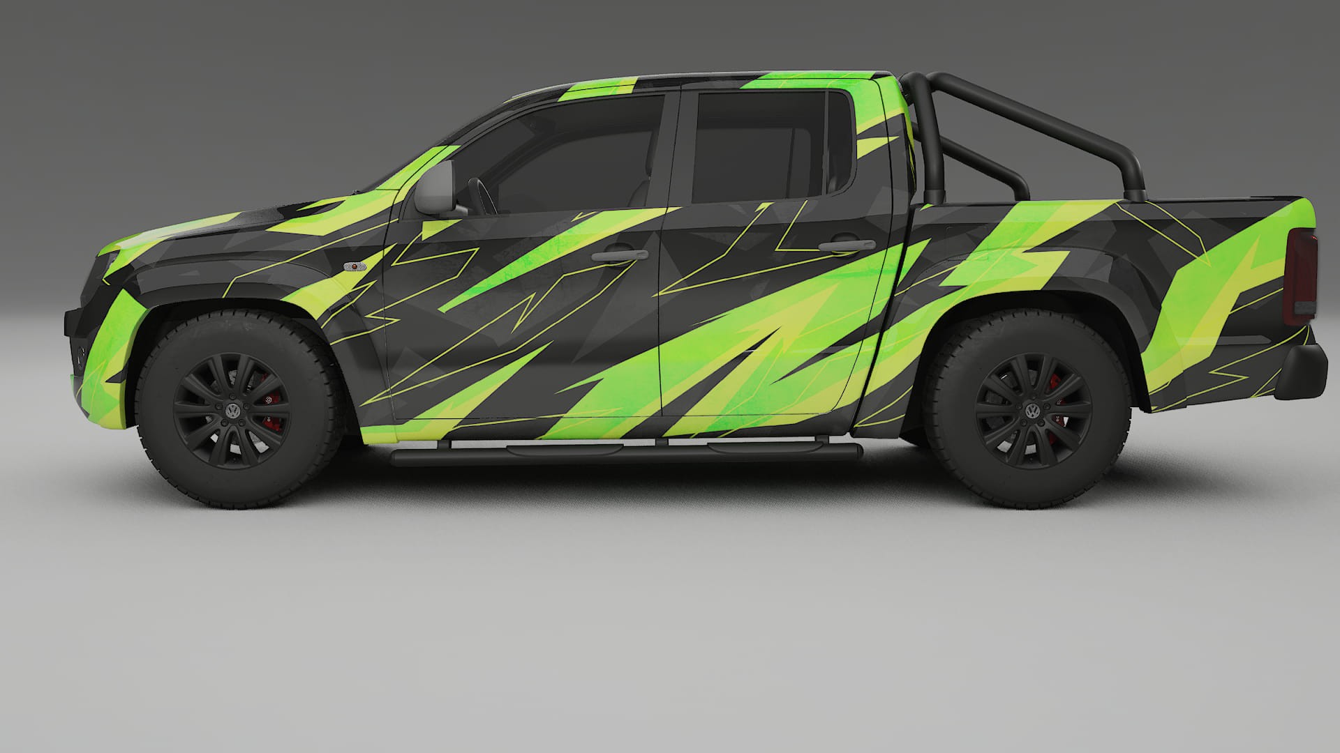 VW Amarok 2H NINJA TURTLES – Designet Wrap PPF-sæt i printbart polyurethanfilm