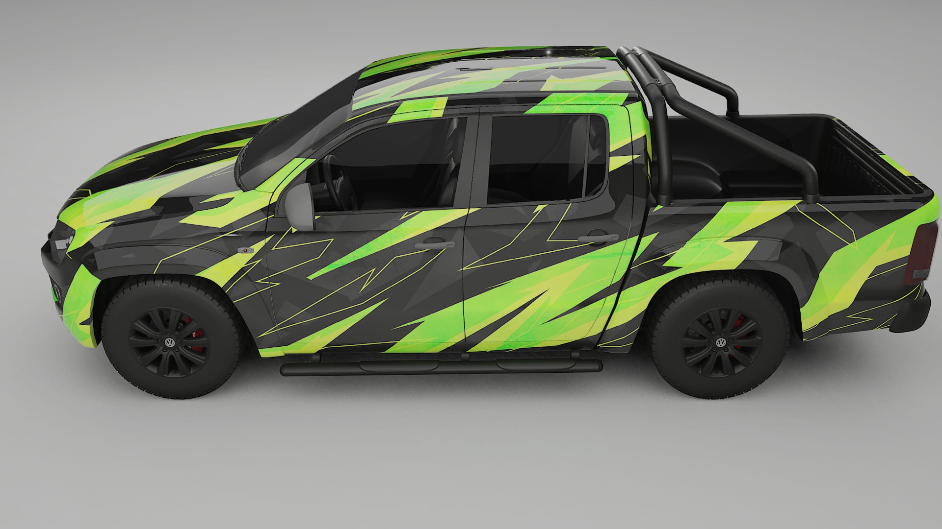 VW Amarok 2H NINJA TURTLES – Designet Wrap PPF-sæt i printbart polyurethanfilm