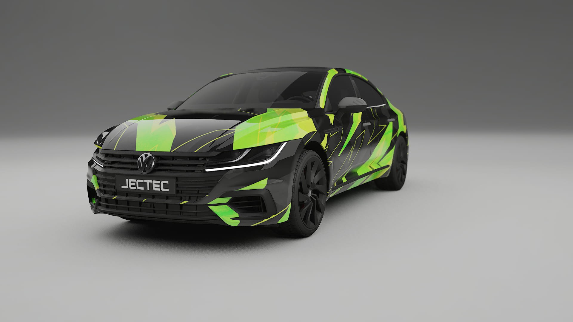 VW Arteon R 3H prefacelift pre-LCI NINJA TURTLES – Designet Wrap PPF-sæt i printbart polyurethanfilm