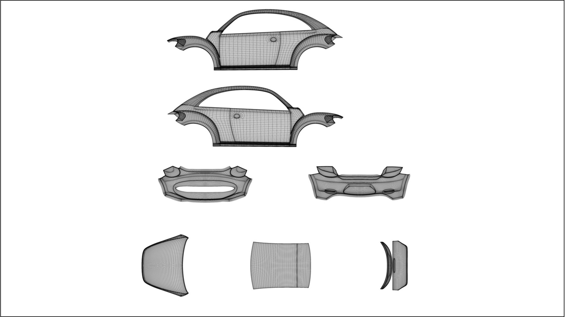 VW Beetle A5 prefacelift pre-LCI NINJA TURTLES Designed Wrap PPF Kit – Printable Polyurethane Film 2