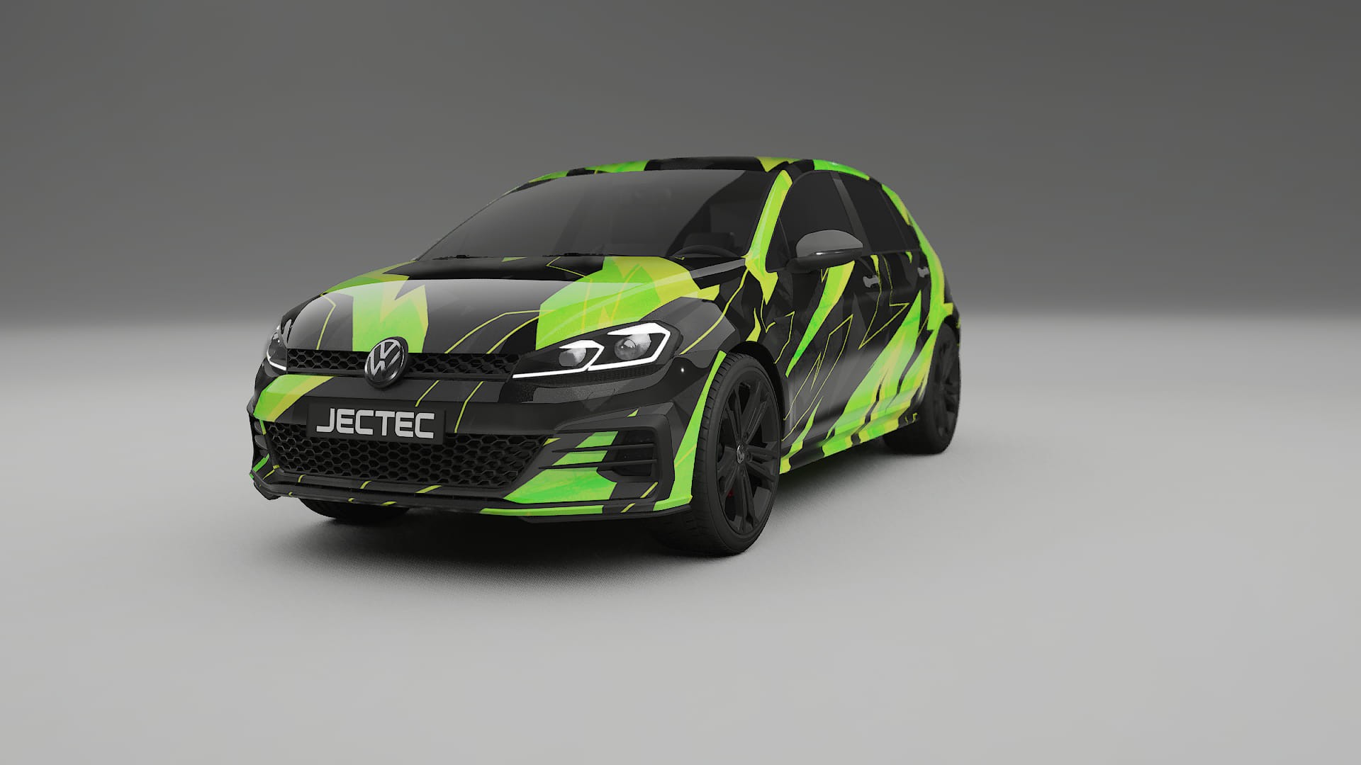 VW Golf Mk7 NINJA TURTLES – Designet Wrap PPF-sæt i printbart polyurethanfilm