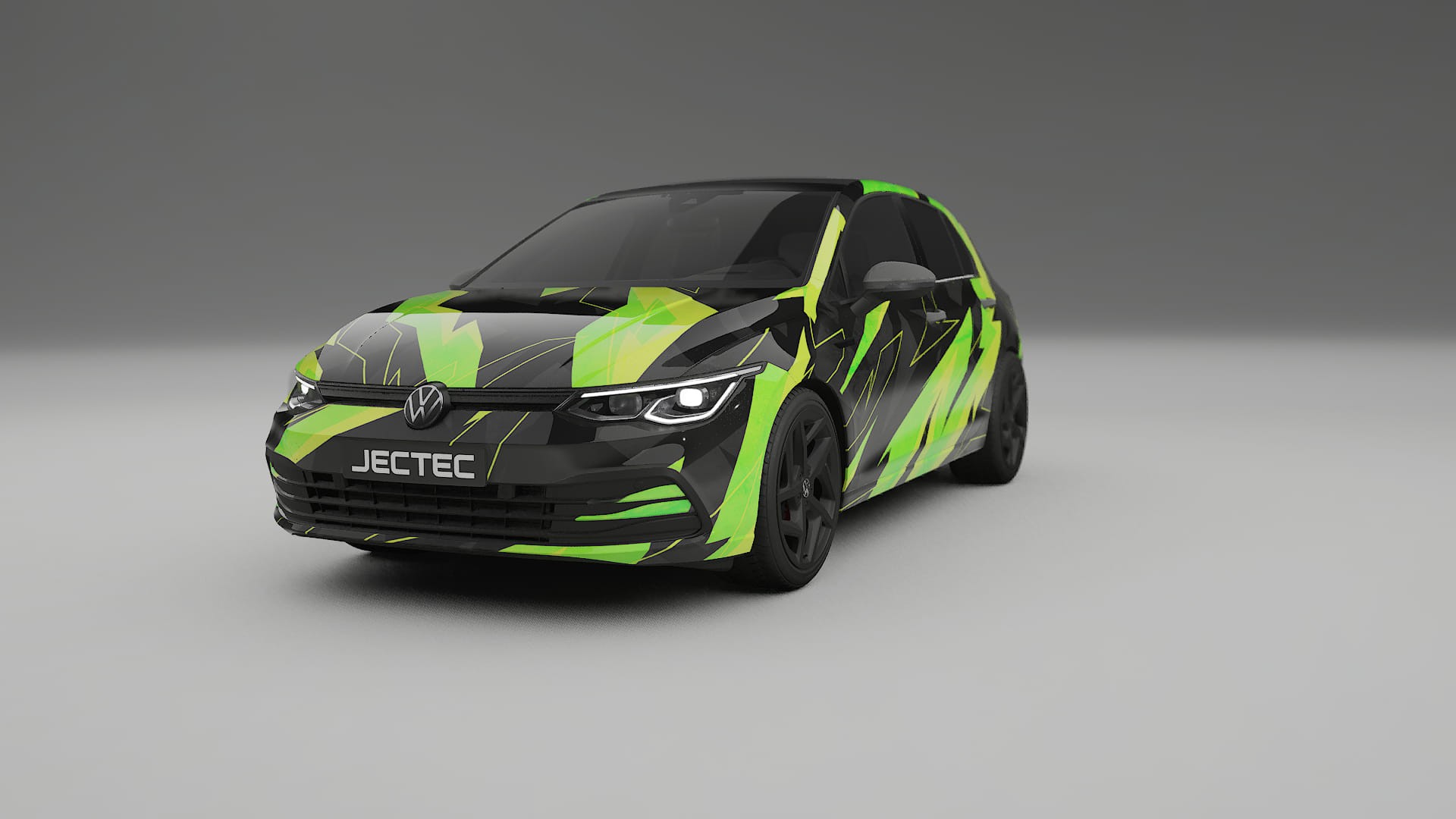 VW Golf Mk8 NINJA TURTLES – Designet Wrap PPF-sæt i printbart polyurethanfilm