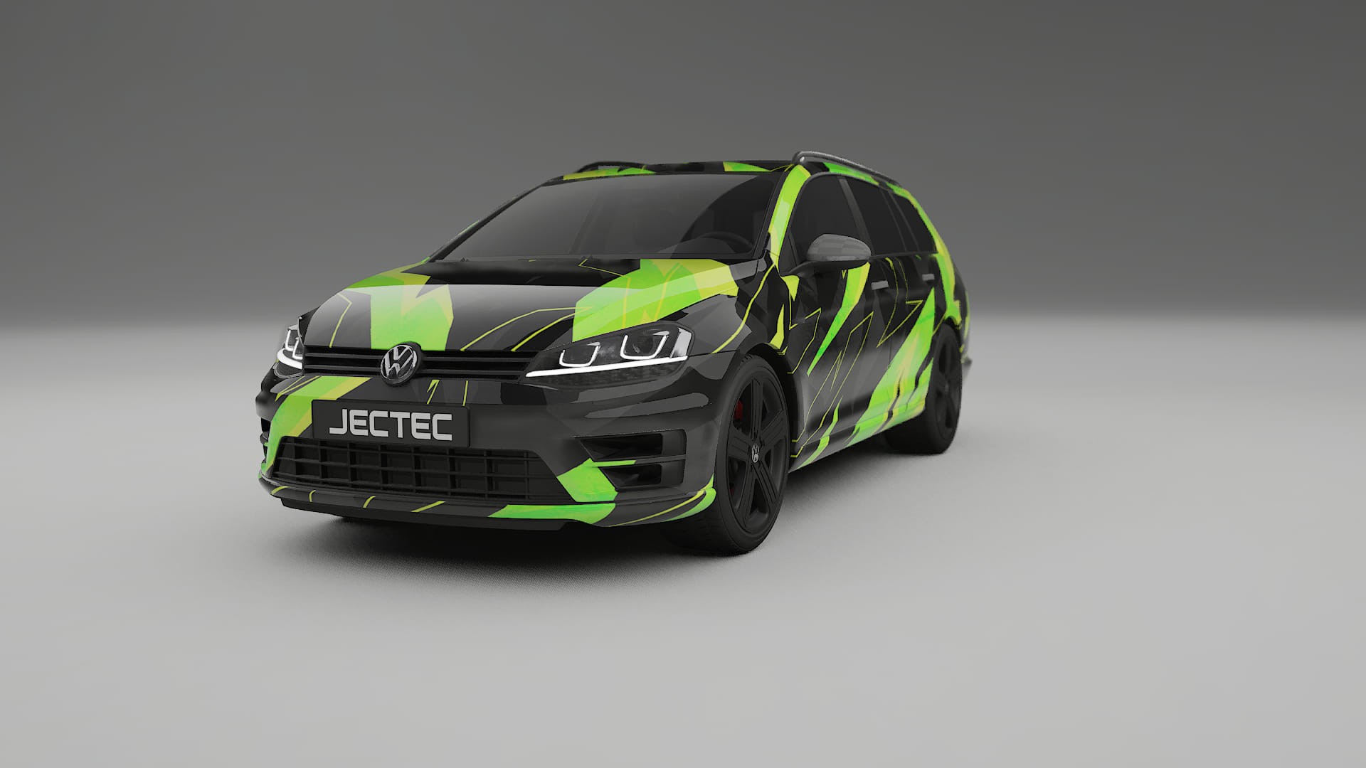 VW Golf Variant Mk7 NINJA TURTLES – Designet Wrap PPF-sæt i printbart polyurethanfilm