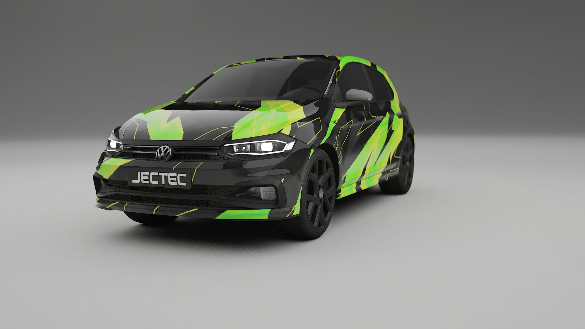 VW Polo GTI VI NINJA TURTLES – Designet Wrap PPF-sæt i printbart polyurethanfilm