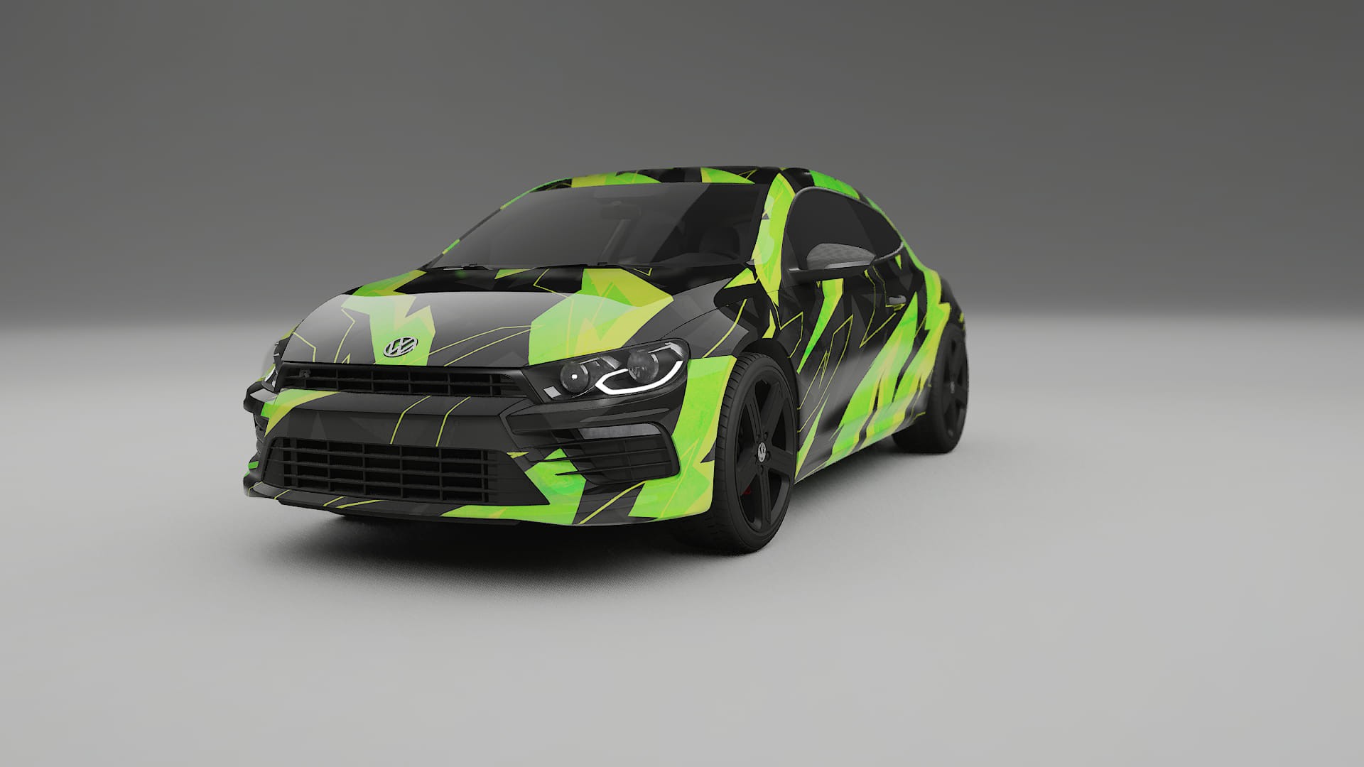 VW Scirocco R III NINJA TURTLES Designed Wrap PPF Kit – Printable Polyurethane Film