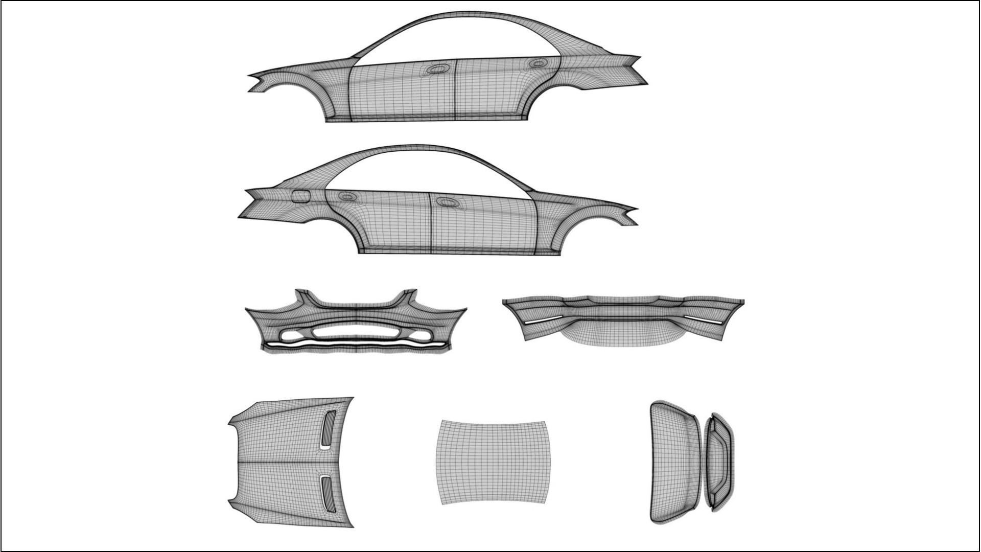 Mercedes S-class W221 facelift LCI COBRA 11 – Designet Wrap PPF-sæt i printbart polyurethanfilm 2