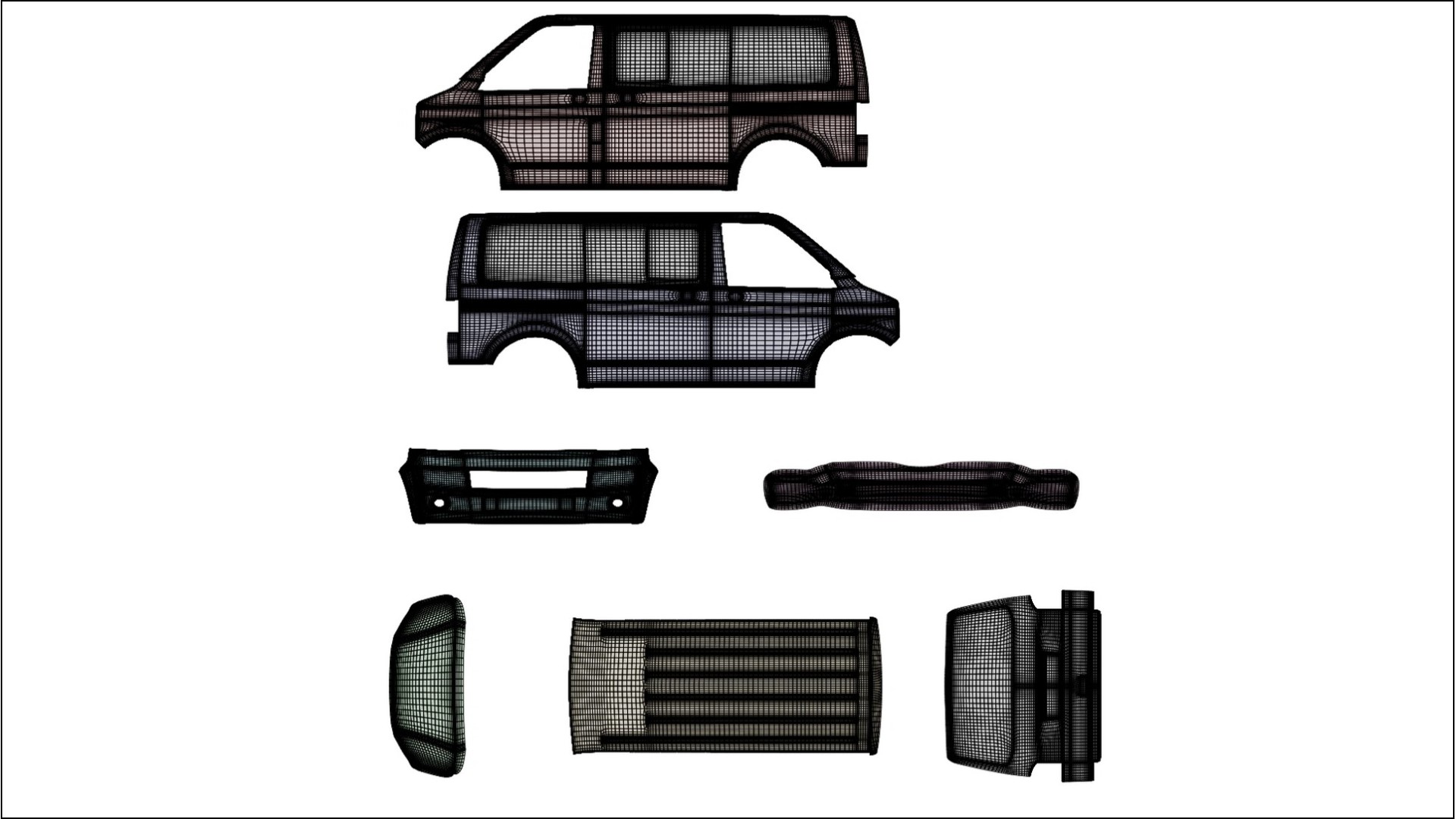 VW Transporter T5 Caravelle COBRA 11 Designed Wrap PPF Kit – Printable Polyurethane Film 2