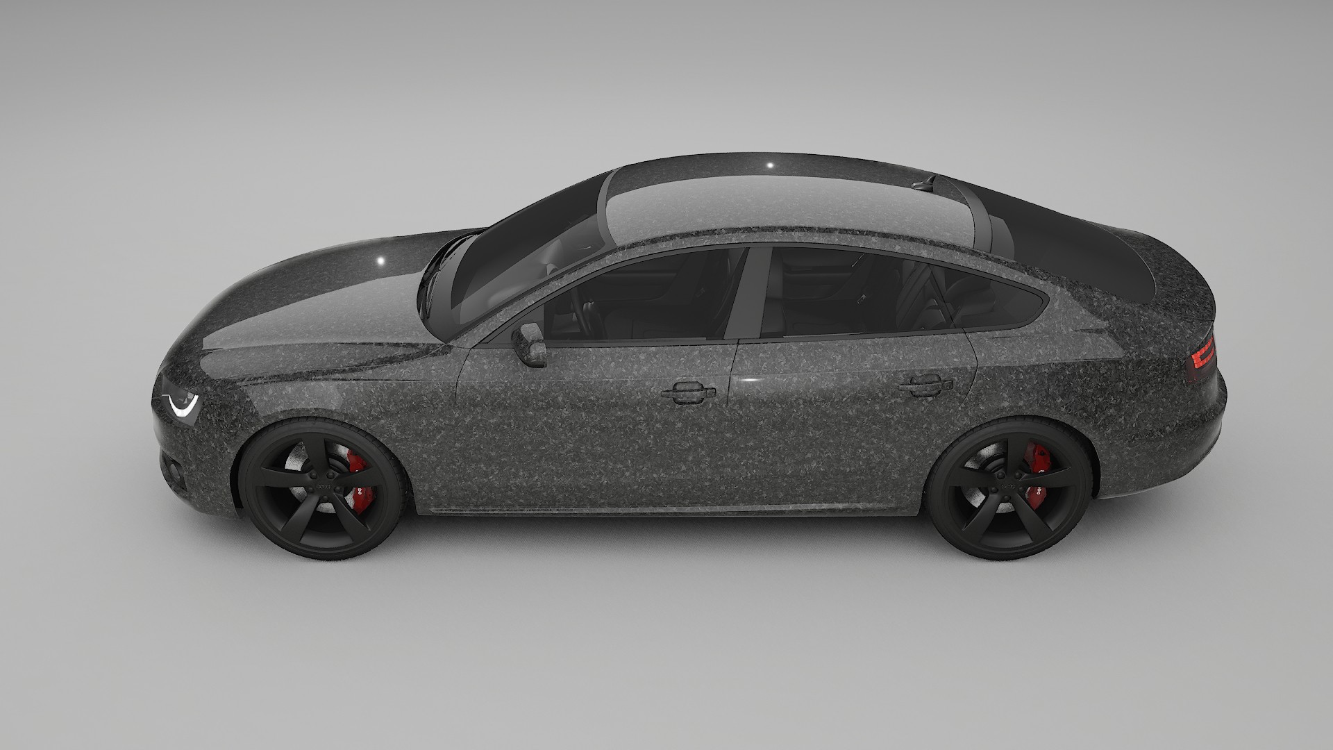 Audi A5 8T Sportback prefacelift pre LCI TPU Lakbeskyttelsesfilm | FORGED S Farveskiftende PPF – Færdigudskåret Sæt