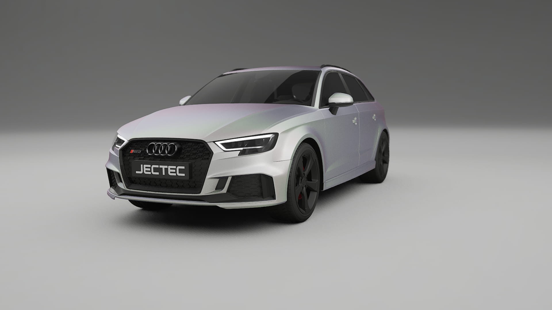Audi RS3 Sportback 8V facelift LCI TPU Lakbeskyttelsesfilm | NEBULA Farveskiftende PPF – Færdigudskåret Sæt