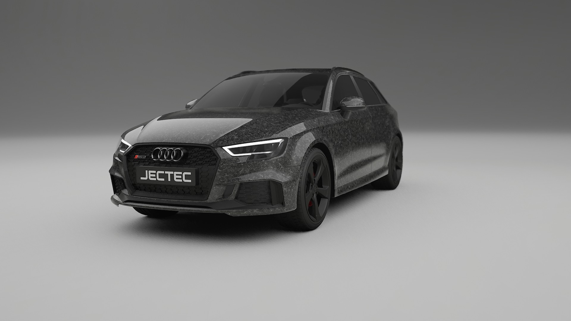 Audi RS3 Sportback 8V facelift LCI TPU Lakbeskyttelsesfilm | FORGED S Farveskiftende PPF – Færdigudskåret Sæt