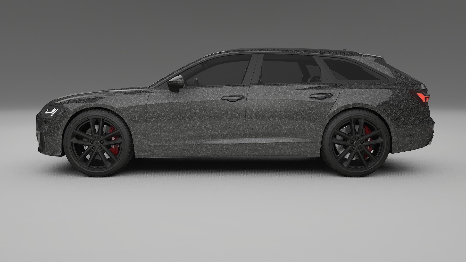 Audi S6 Avant prefacelift pre LCI C8 TPU Lakbeskyttelsesfilm | FORGED S Farveskiftende PPF – Færdigudskåret Sæt