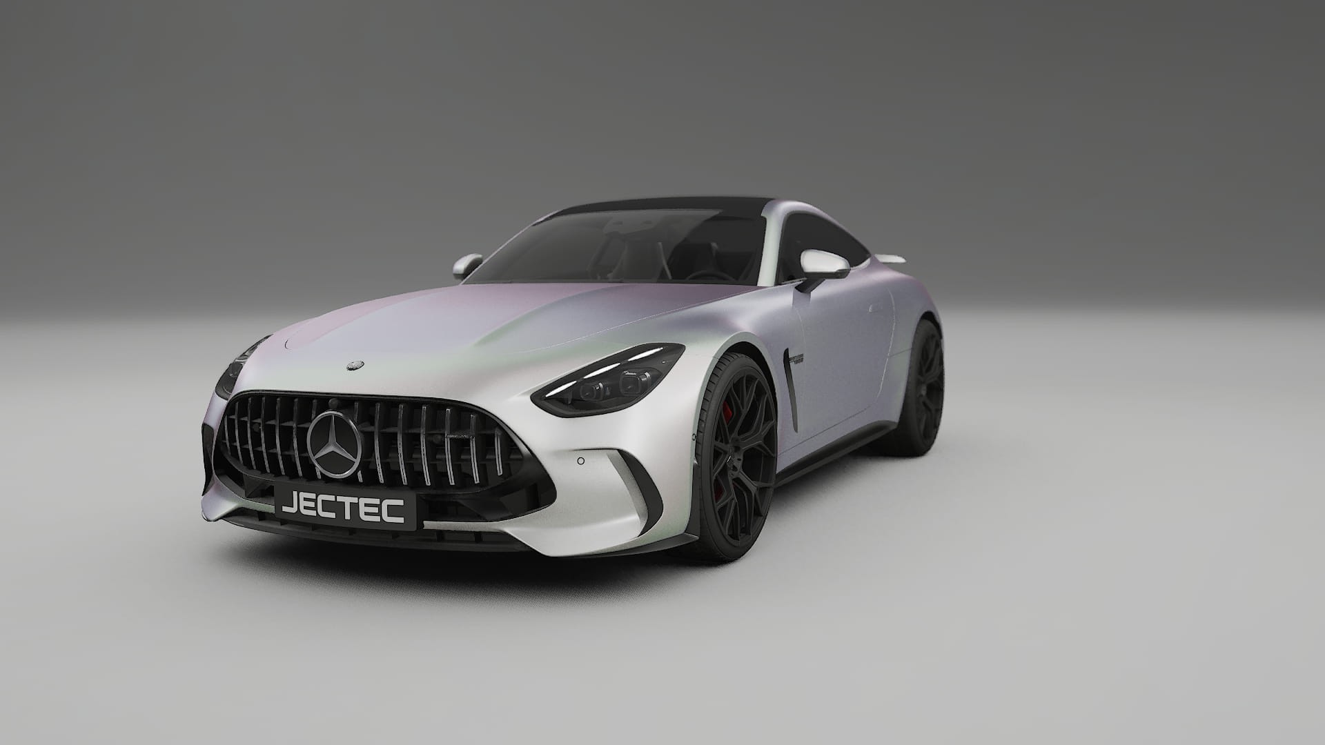 Mercedes AMG GT Coupe C192 TPU Lakbeskyttelsesfilm | NEBULA Farveskiftende PPF – Færdigudskåret Sæt