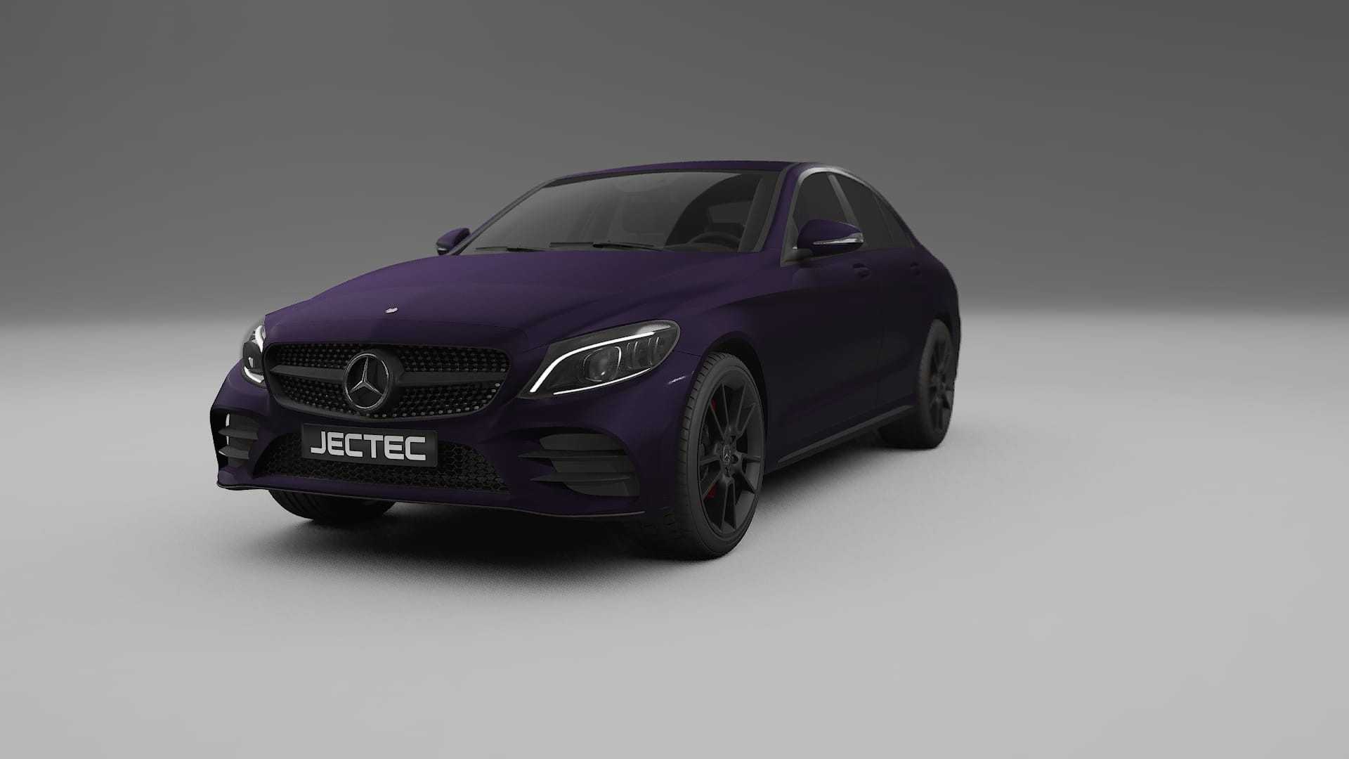Mercedes C Class W205 AMG sedan TPU Lakbeskyttelsesfilm | VIOLET Farveskiftende PPF – Færdigudskåret Sæt