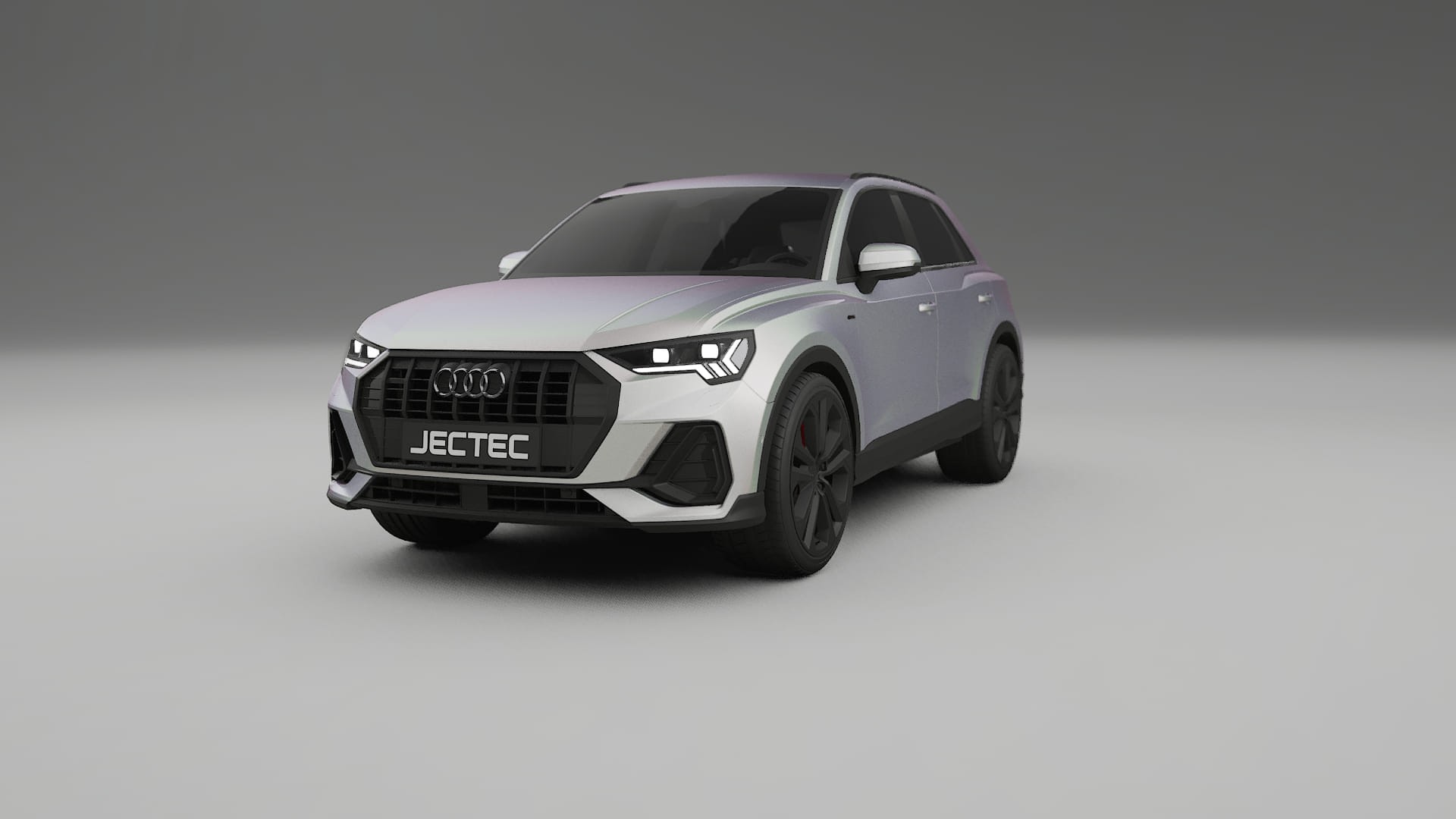 Audi Q3 S Line F3 TPU Lakbeskyttelsesfilm | NEBULA Farveskiftende PPF – Færdigudskåret Sæt