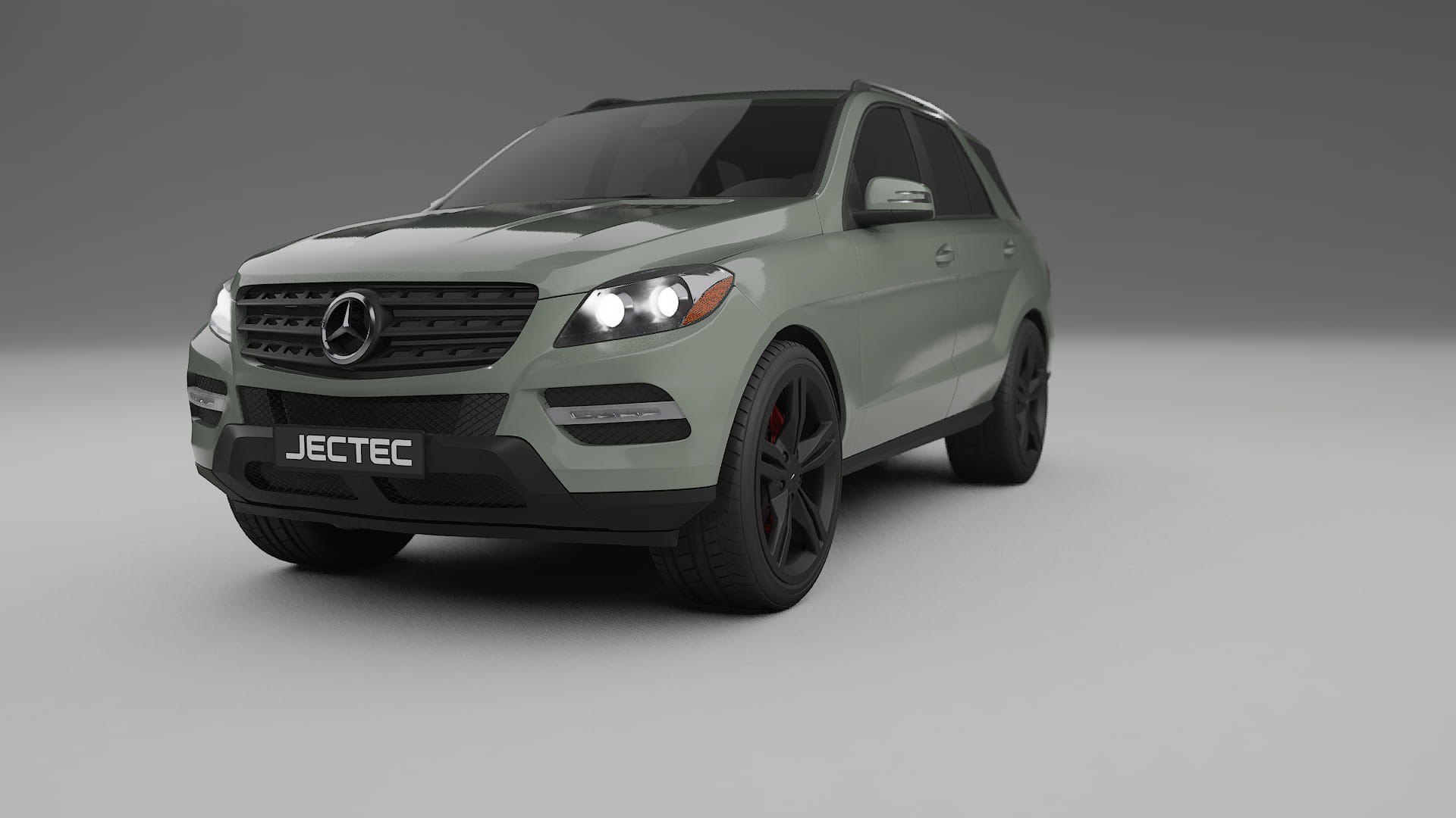 Mercedes M class W166 TPU Lakbeskyttelsesfilm | SLATE Farveskiftende PPF – Færdigudskåret Sæt