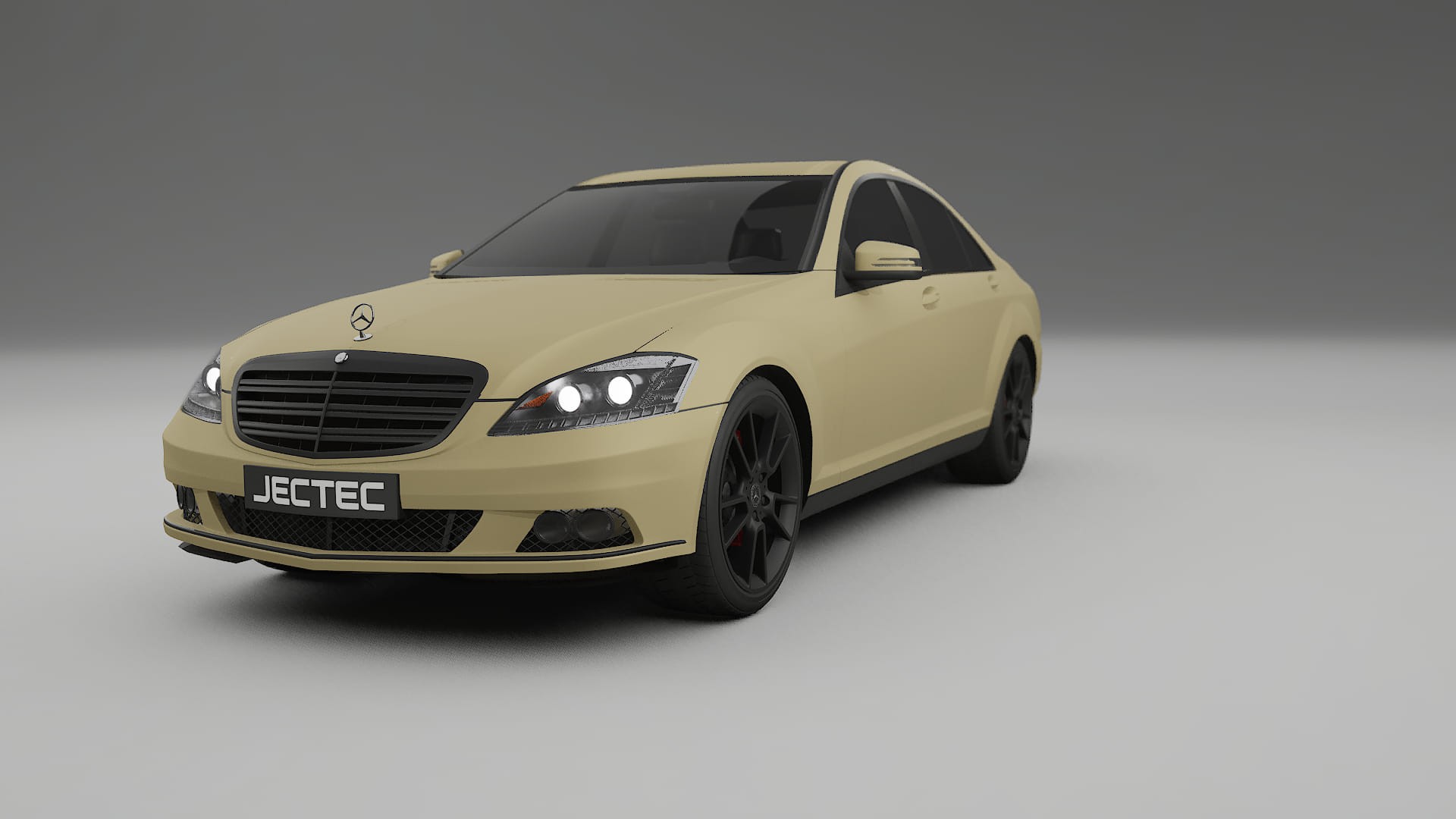 Mercedes S class W221 facelift LCI TPU Lakbeskyttelsesfilm | SAND Farveskiftende PPF – Færdigudskåret Sæt