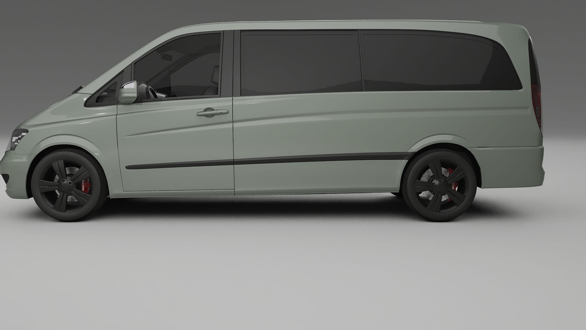 Mercedes Viano Extralong W439 Facelift LCI TPU Lakbeskyttelsesfilm | SLATE Farveskiftende PPF – Færdigudskåret Sæt 2